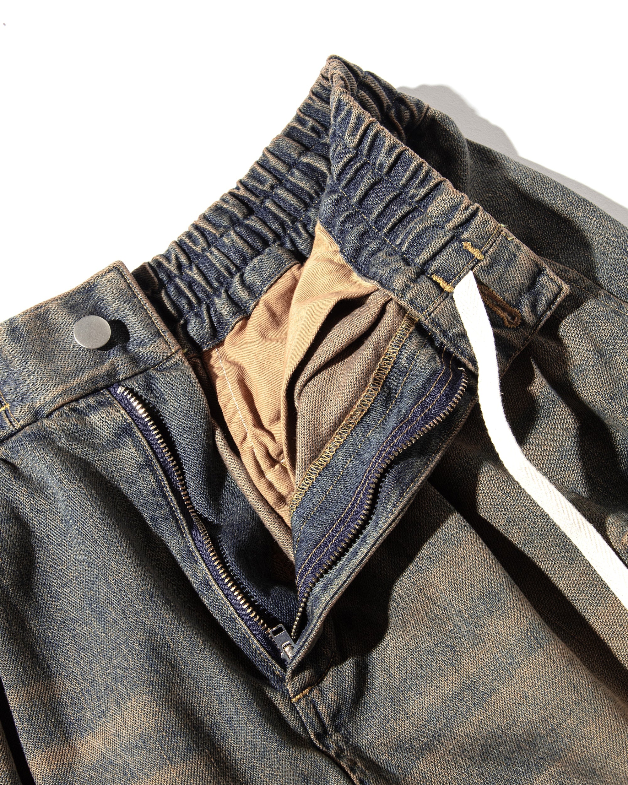 CLESSTE VINTAGE WASH SELVEDGE DENIM CITY MILITARY HALF PANTS