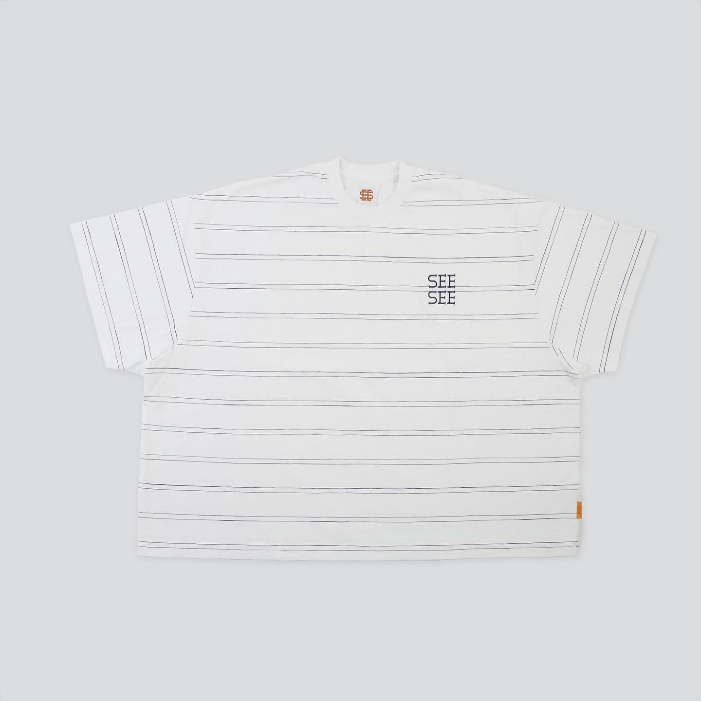 SEE SEE SUPER BIG FLAT SS DOUBLE STRIPE TEE