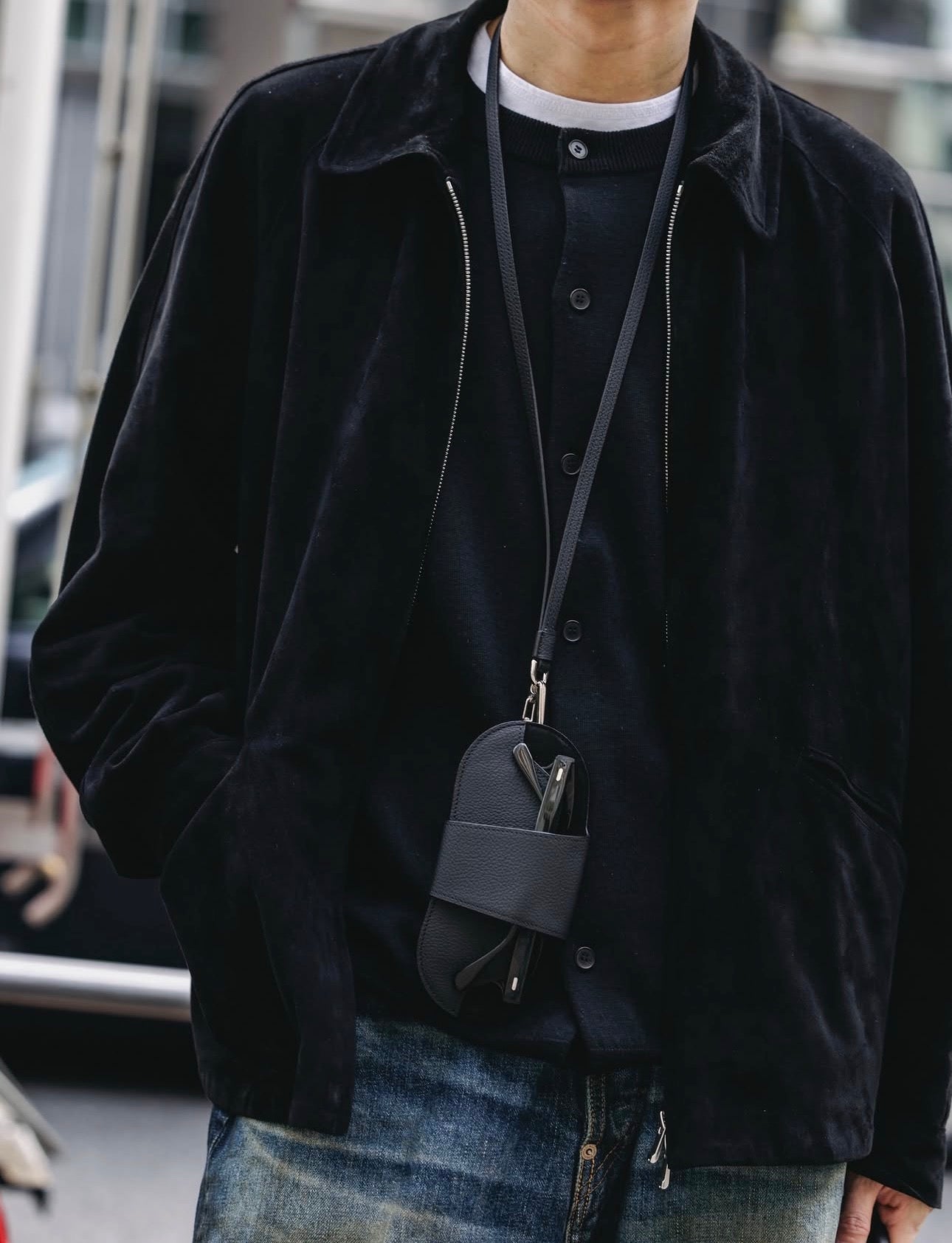 CLESSTE LEATHER GLASSES HOLDER