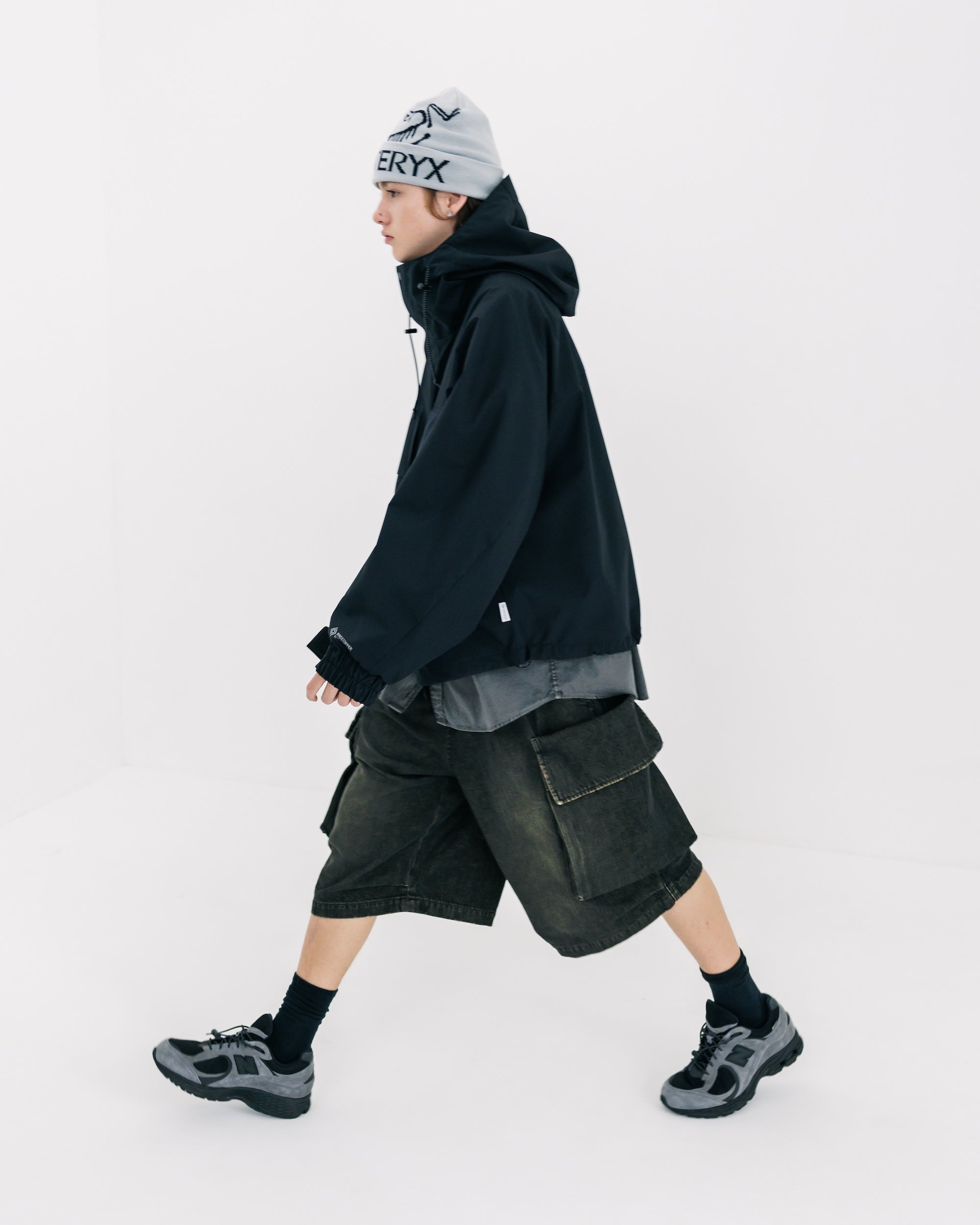 CLESSTE VINTAGE WASH SELVEDGE DENIM CITY MILITARY HALF PANTS