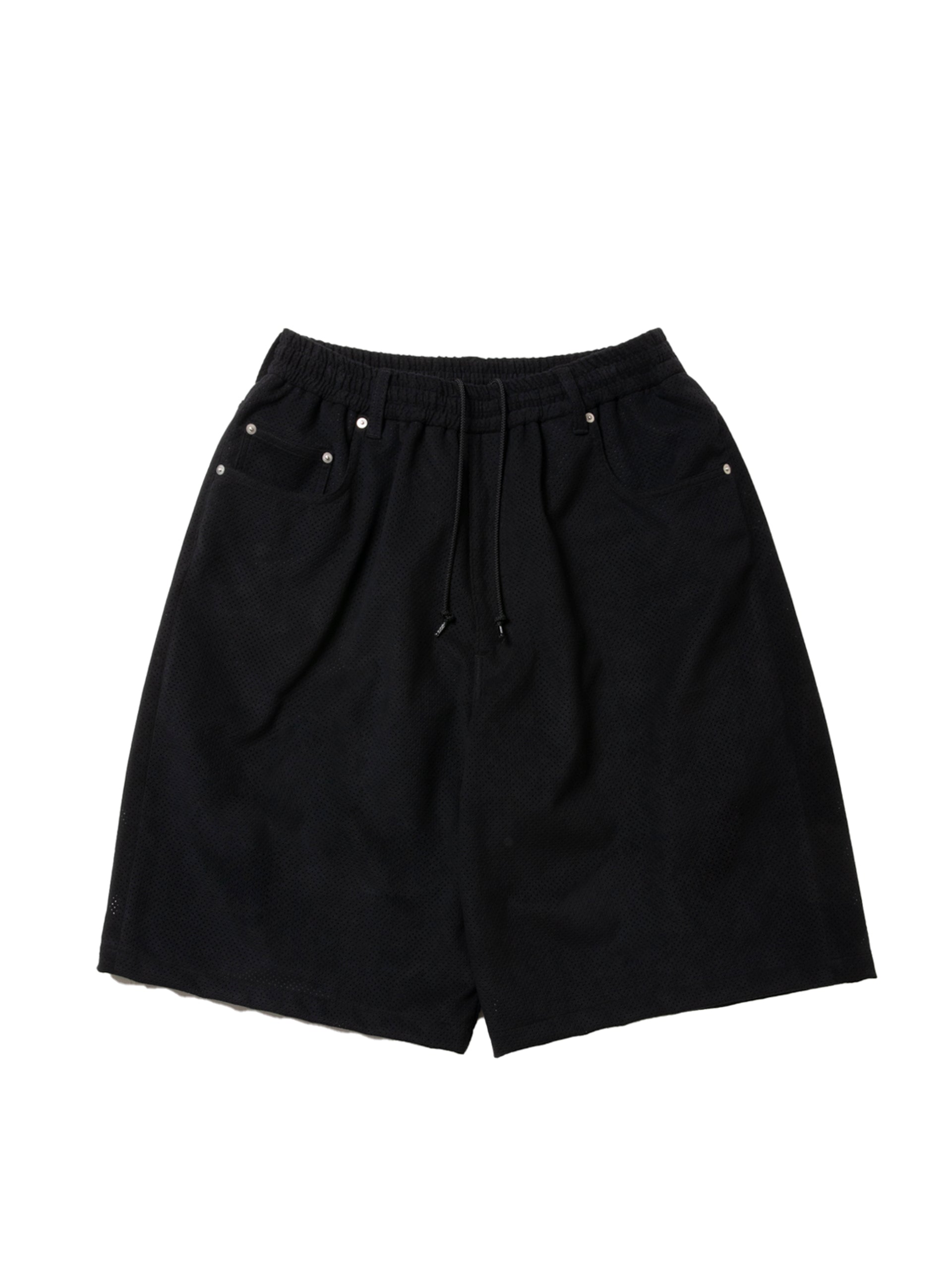 COOTIE PRODUCTIONS 25SS Punching Faux Suede 5 Pocket Wide Easy Shorts