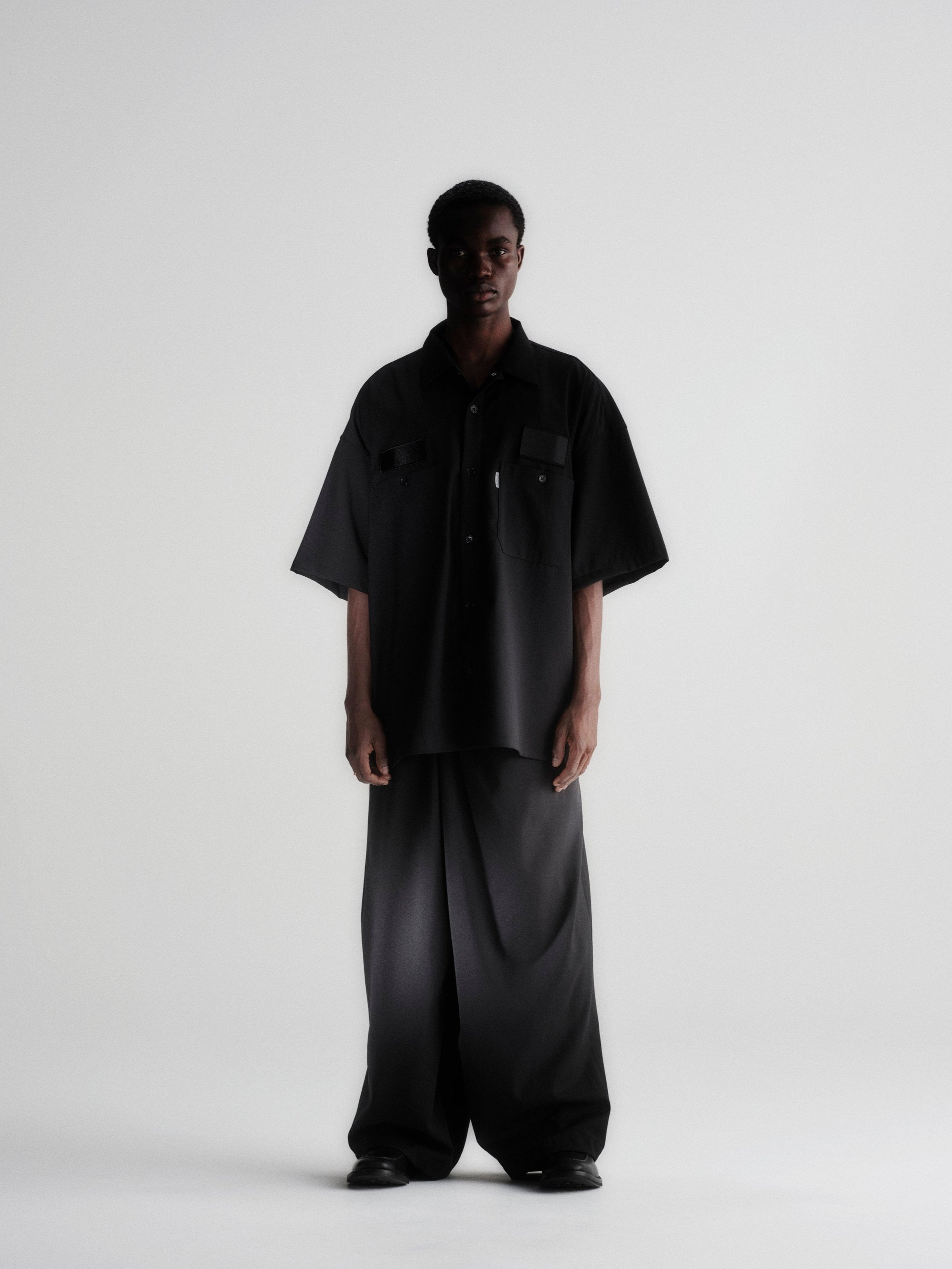 COOTIE PRODUCTIONS 25SS Leno Cloth Error Fit Work S/S Shirt