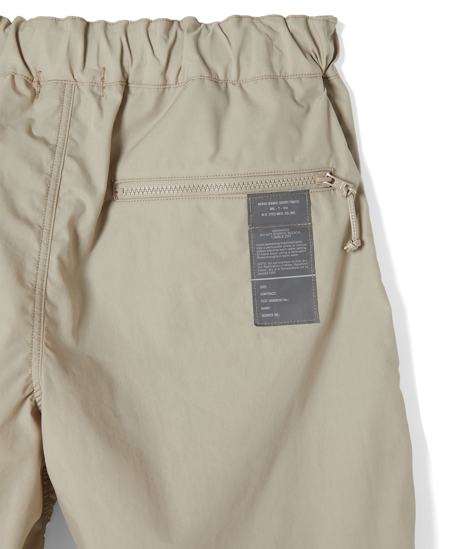 N.H 25SS WEBBING BELT HALF PANTS