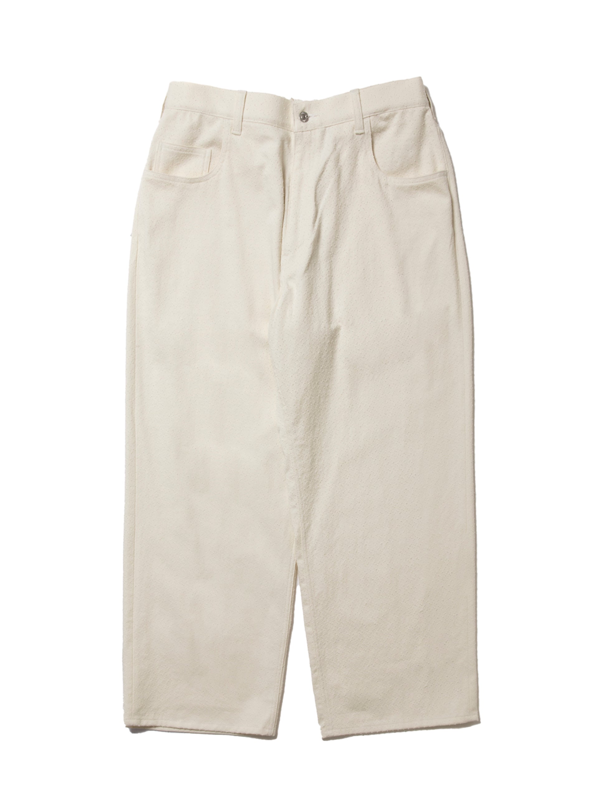 COOTIE PRODUCTIONS 25SS Needle Punch Twill 5 Pocket Baggy Easy Pants