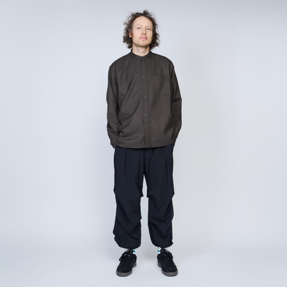 UNTRACE 25AW _200 TPO Band Collar Shirt