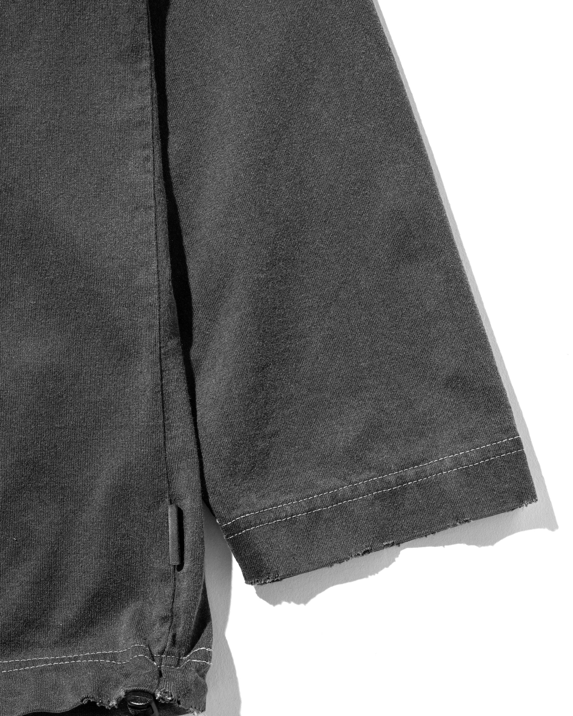 CLESSTE PIGMENT DYED L/S T-SHIRT WITH DRAWSTRINGS