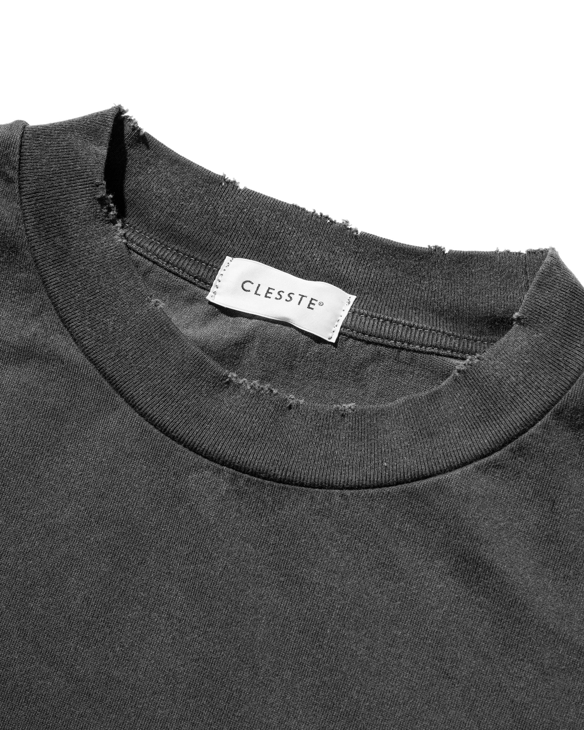 CLESSTE PIGMENT DYED L/S T-SHIRT WITH DRAWSTRINGS