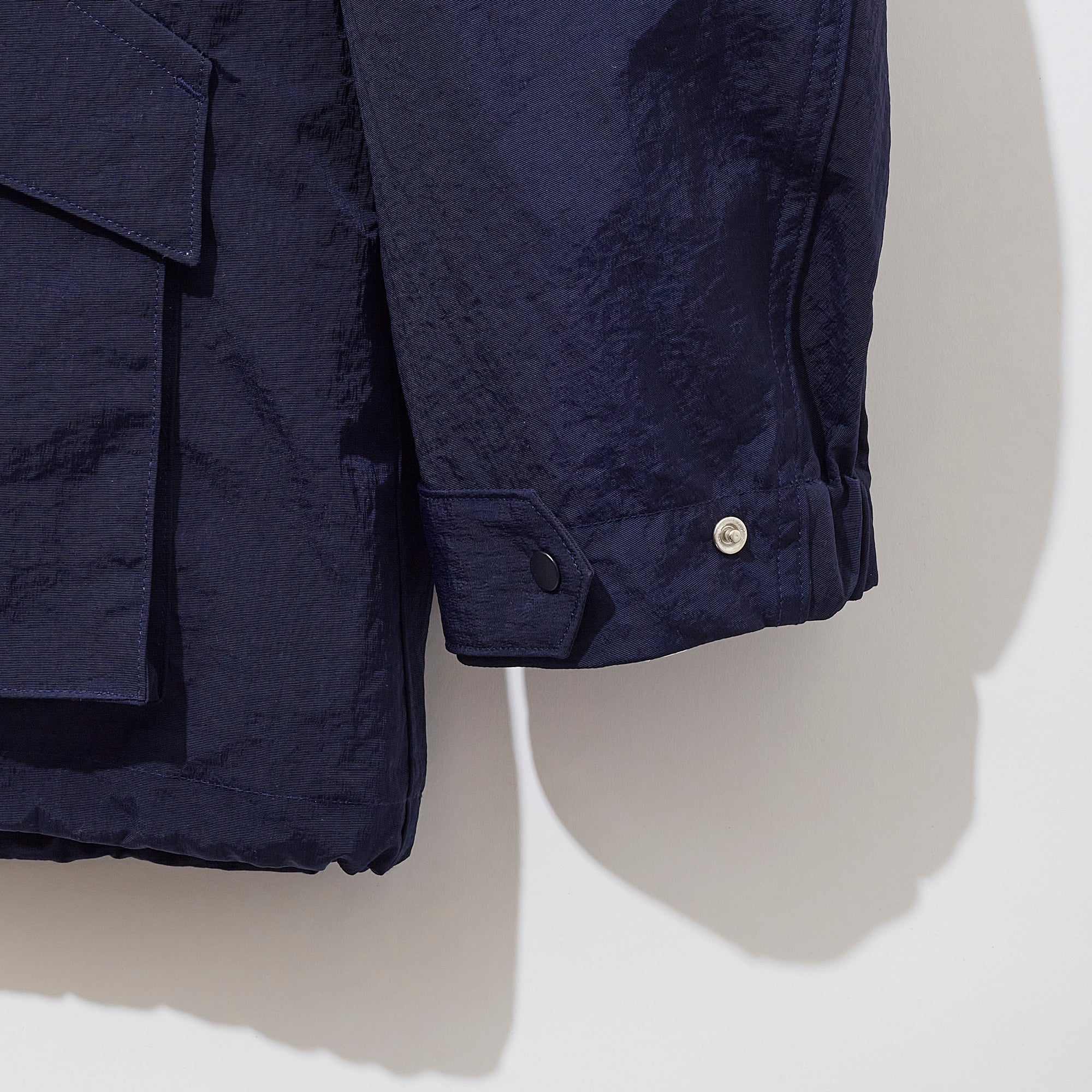 KUON 25SS Indigo Nylon Hooded Jacket