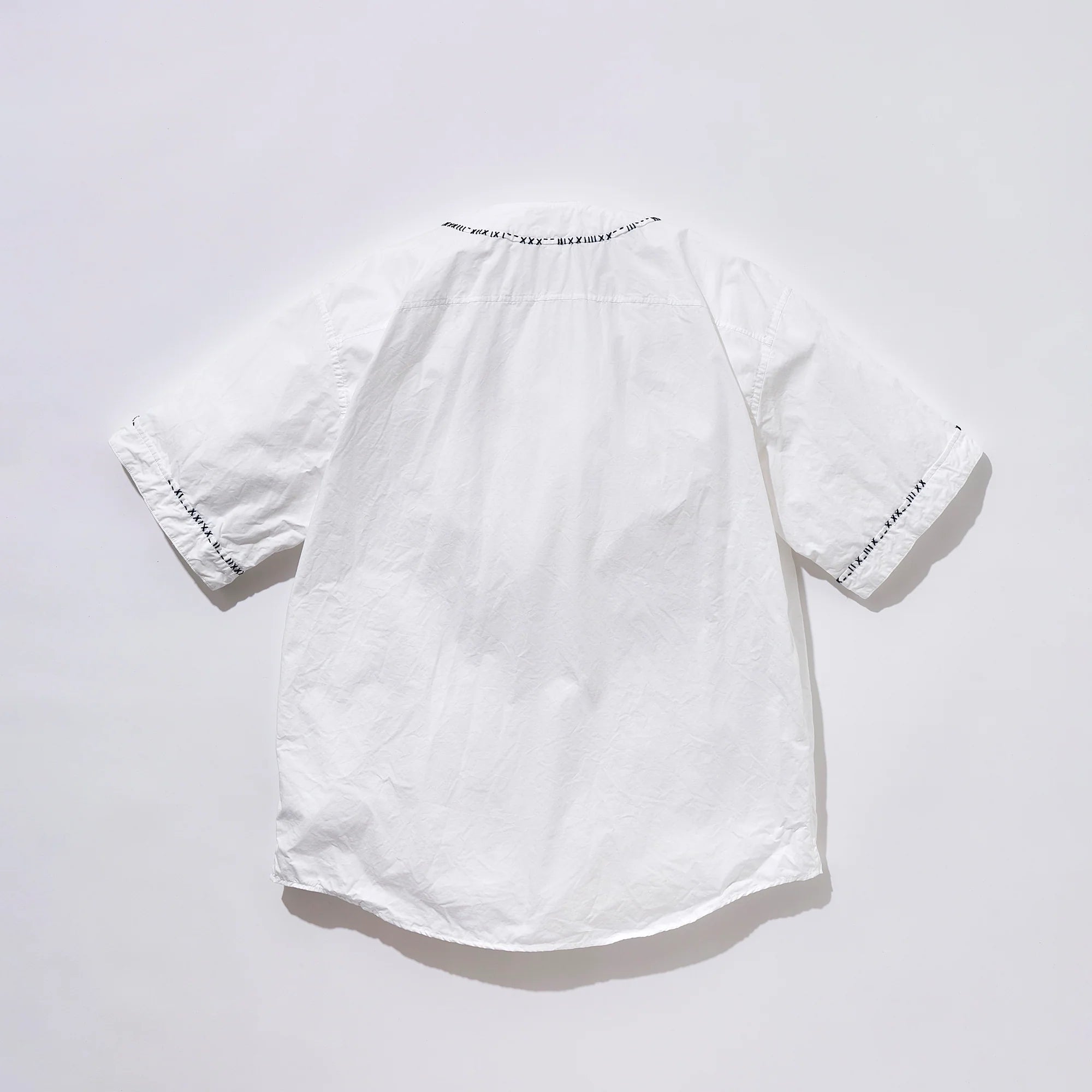 KUON 25SS Sashiko Trimmed Koikuchi Shirt