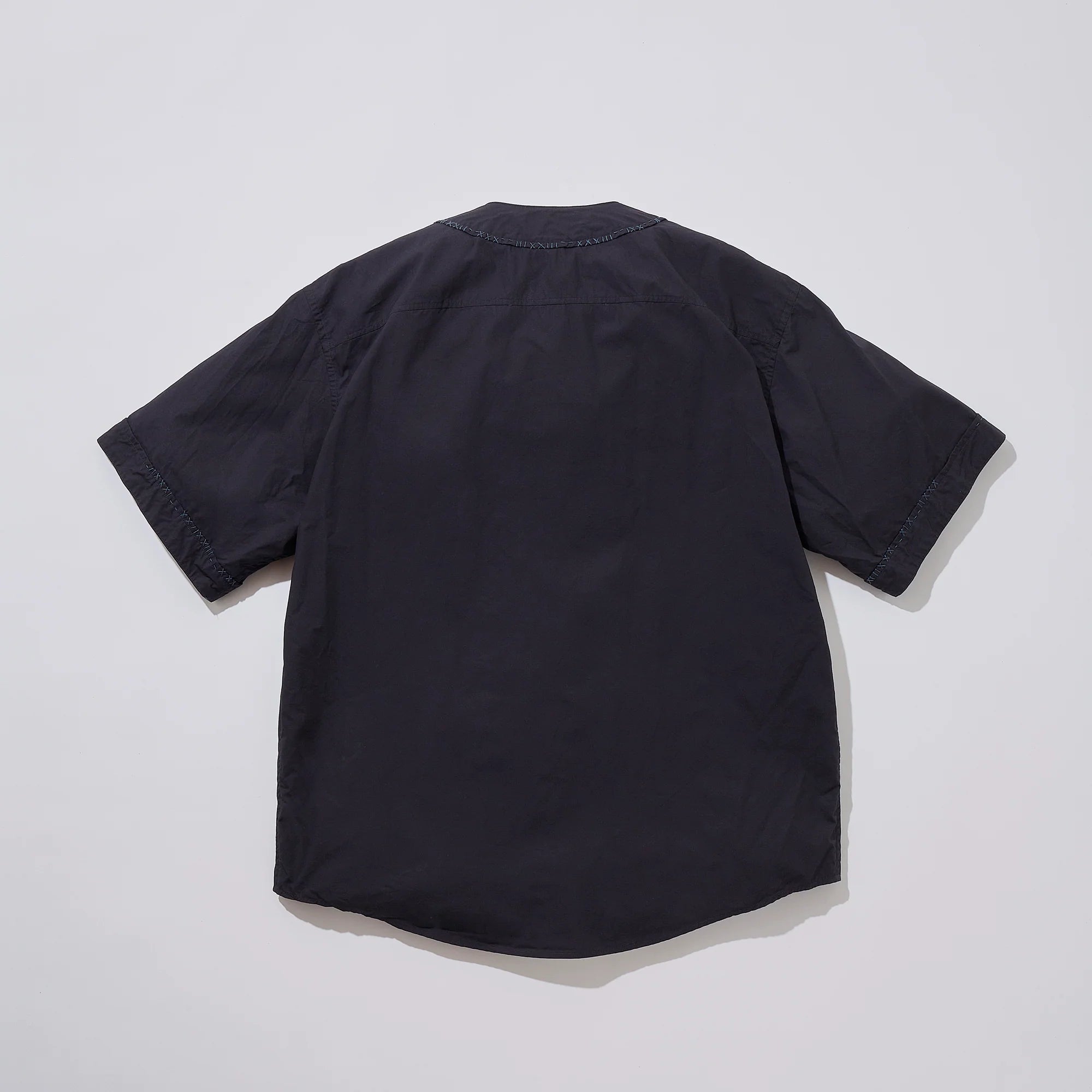 KUON 25SS Sashiko Trimmed Koikuchi Shirt