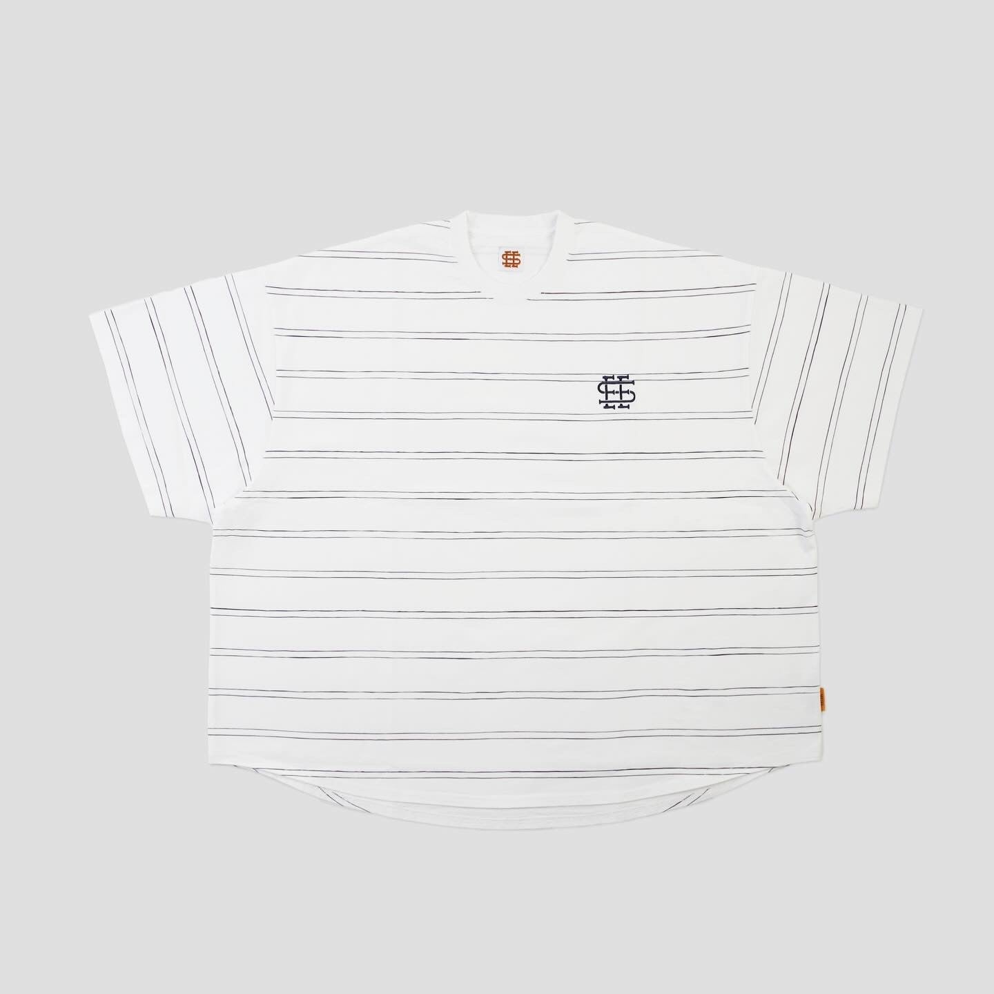 SEE SEE SUPER BIG ROUND SS DOUBLE STRIPE TEE