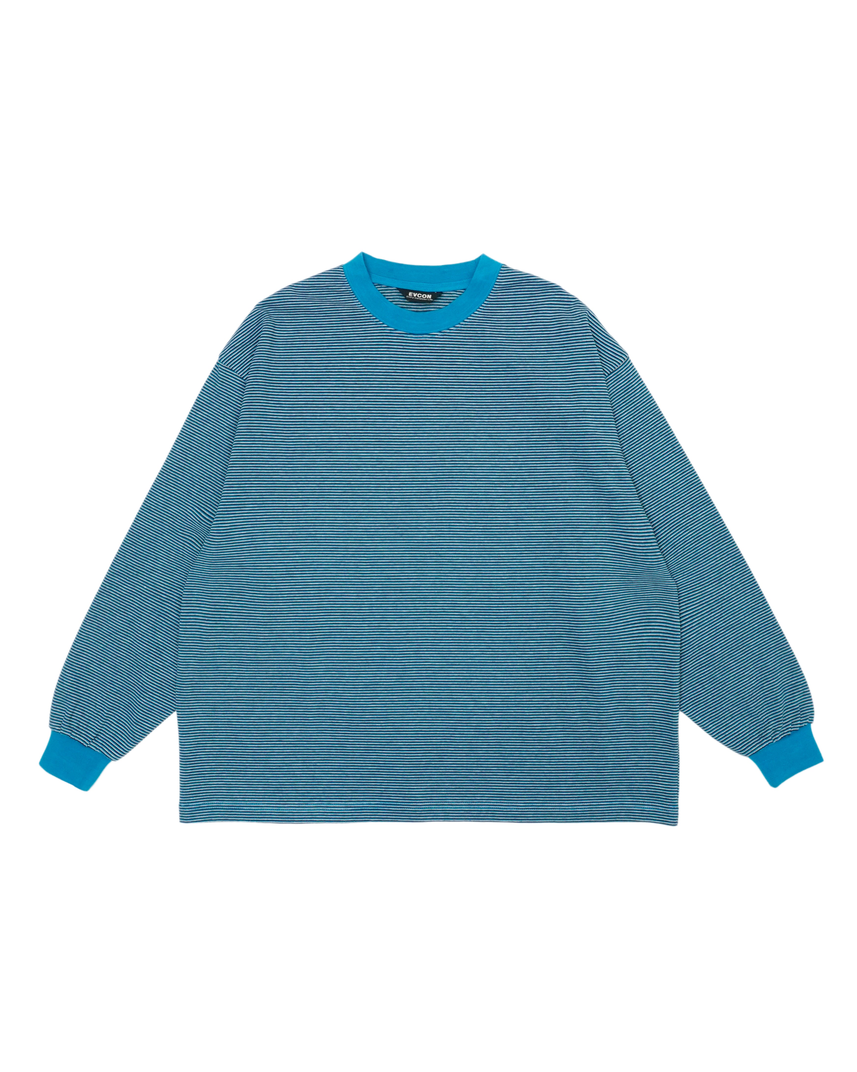 EVCON 26AW MERCERIZATION BORDER WIDE L/S TEE