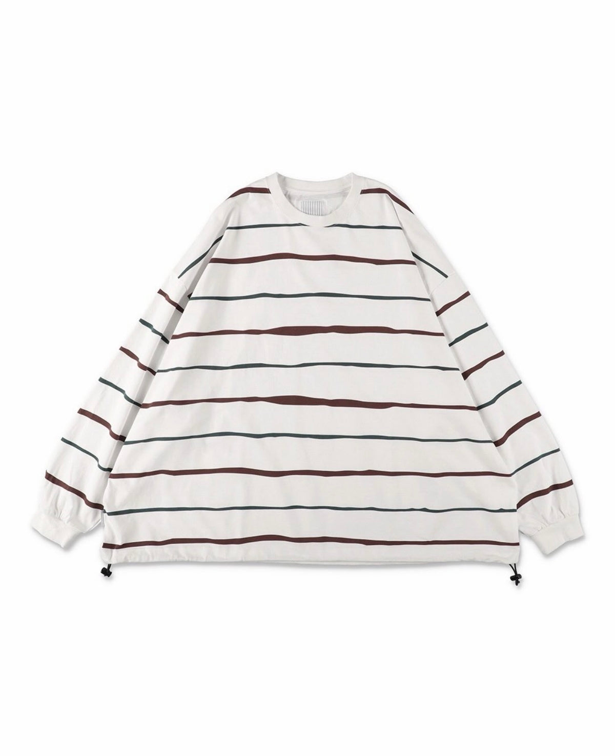S.F.C 26FW SUPER BIG STRIPE LS TEE (W/DRAWSTRINGS)