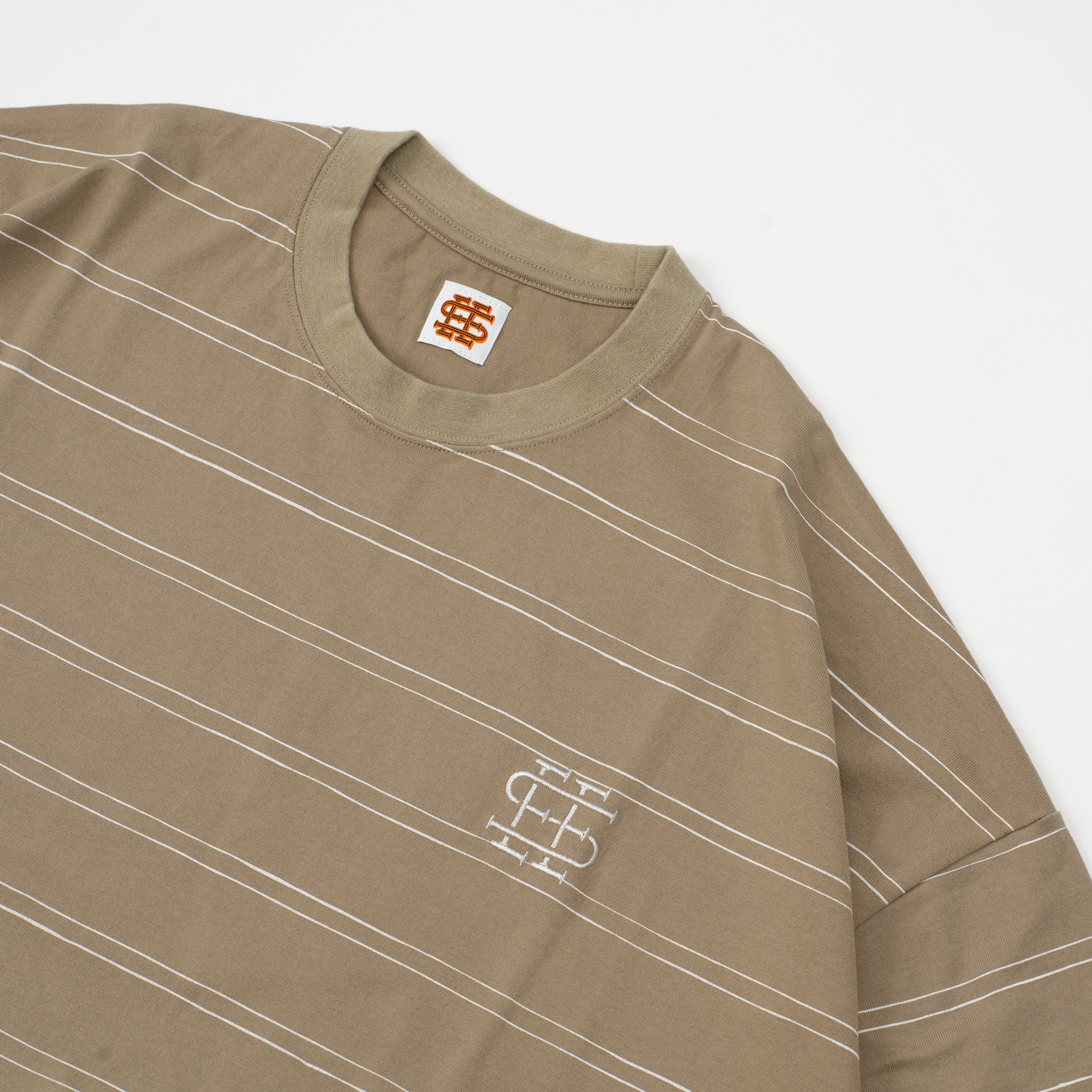 SEE SEE SUPER BIG ROUND LS DOUBLE STRIPE TEE