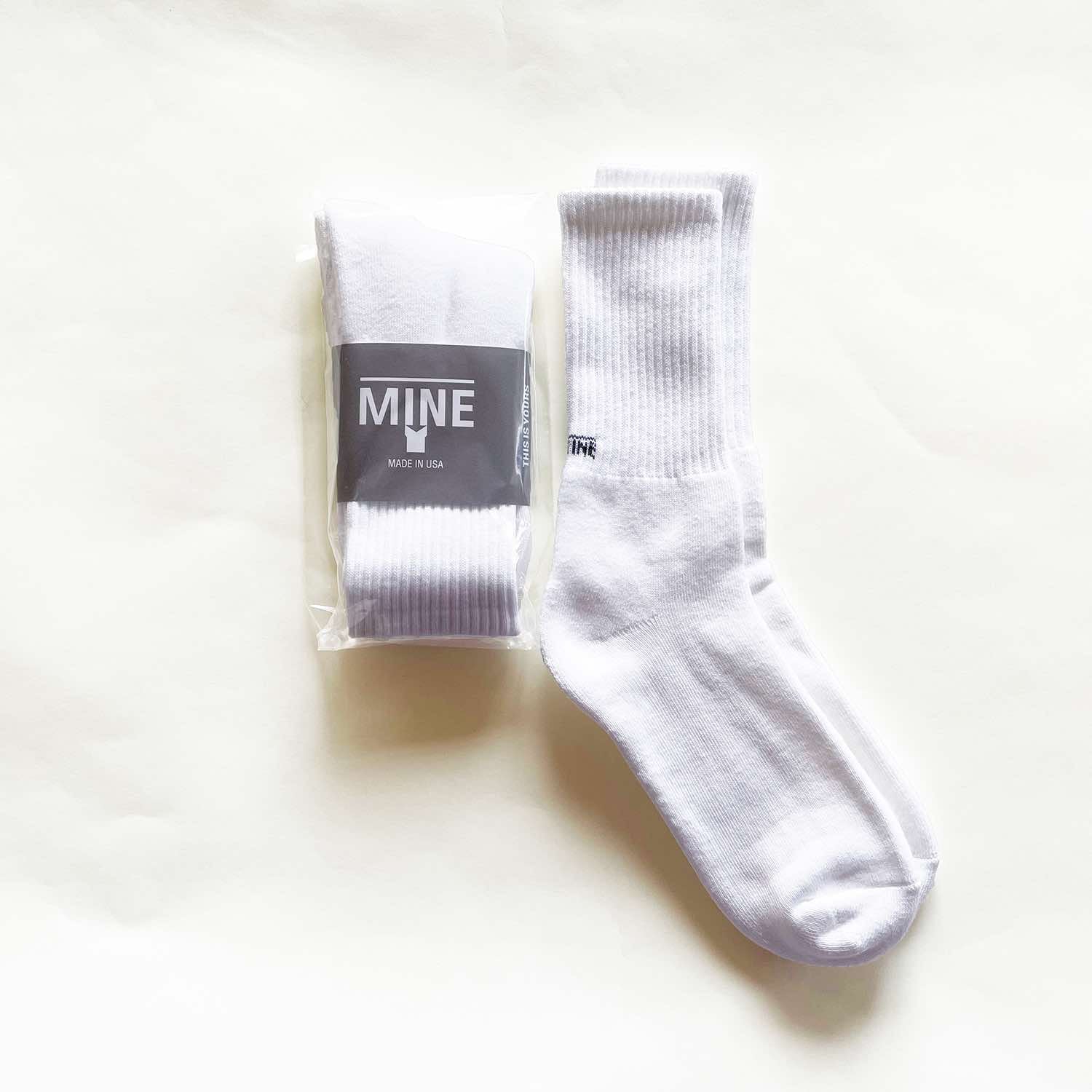 MINE_U.S.A. LOGO SOCKS