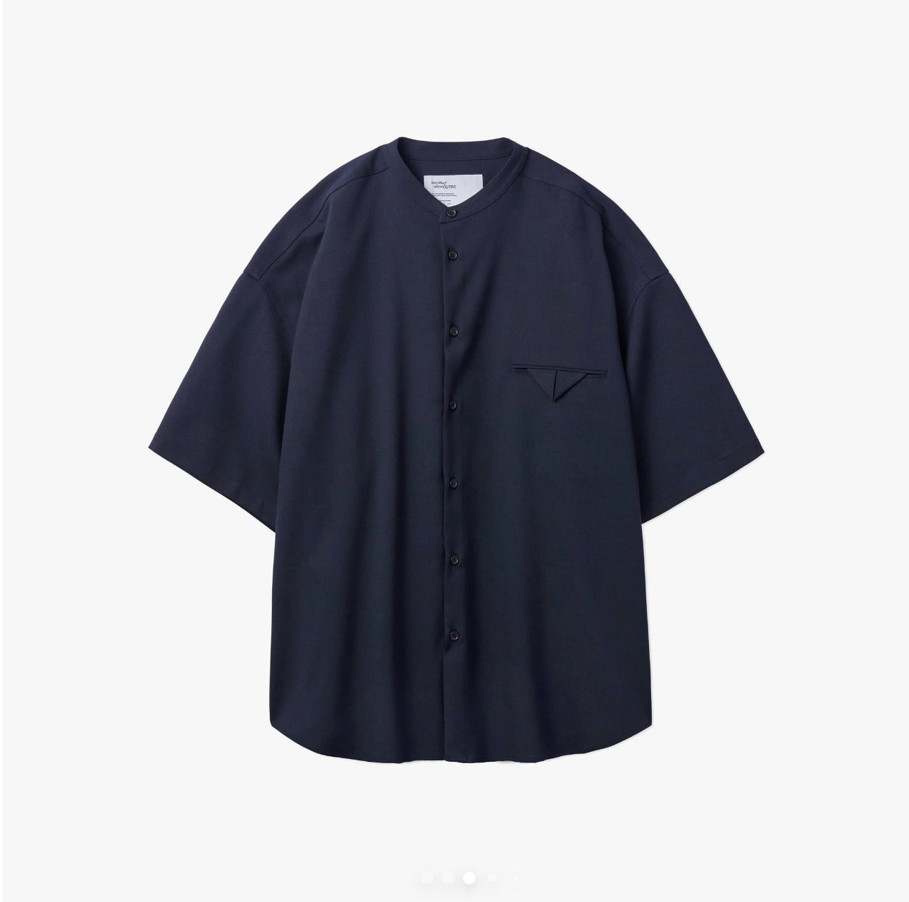 UNTRACE _262 NO COLLAR SHIRT S/S