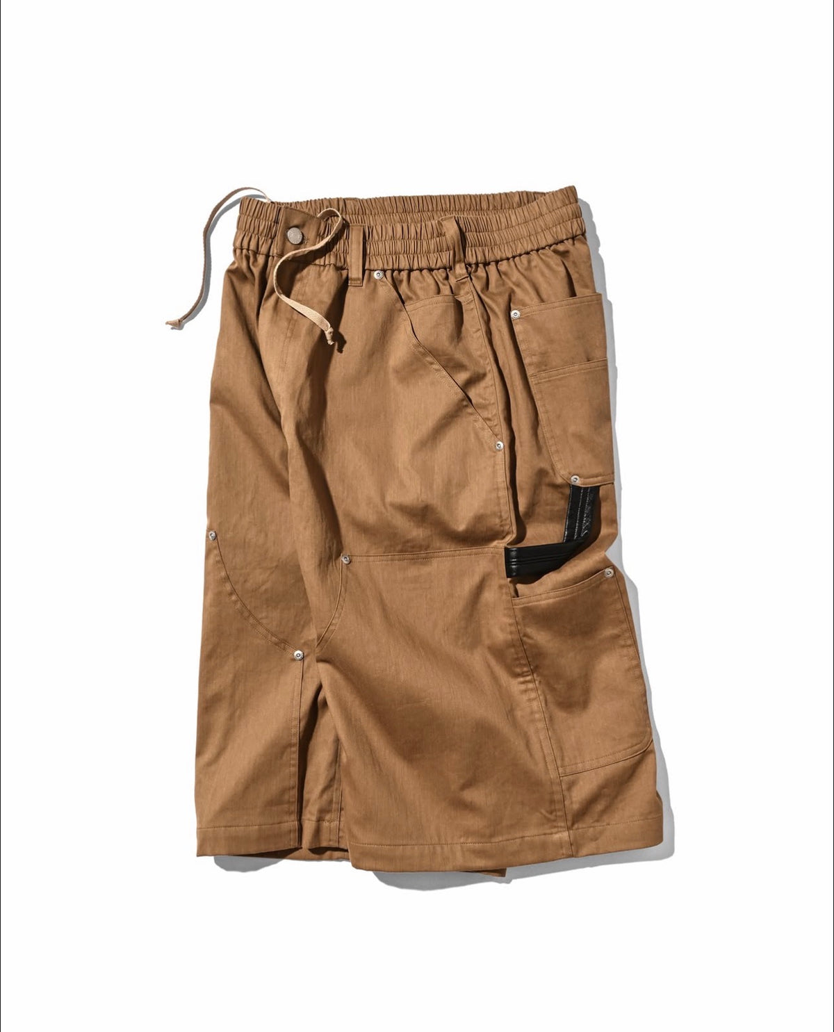 CLESSTE VINTAGE EFFECT DOUBLE KNEE WORKER BAGGY HALF PANTS