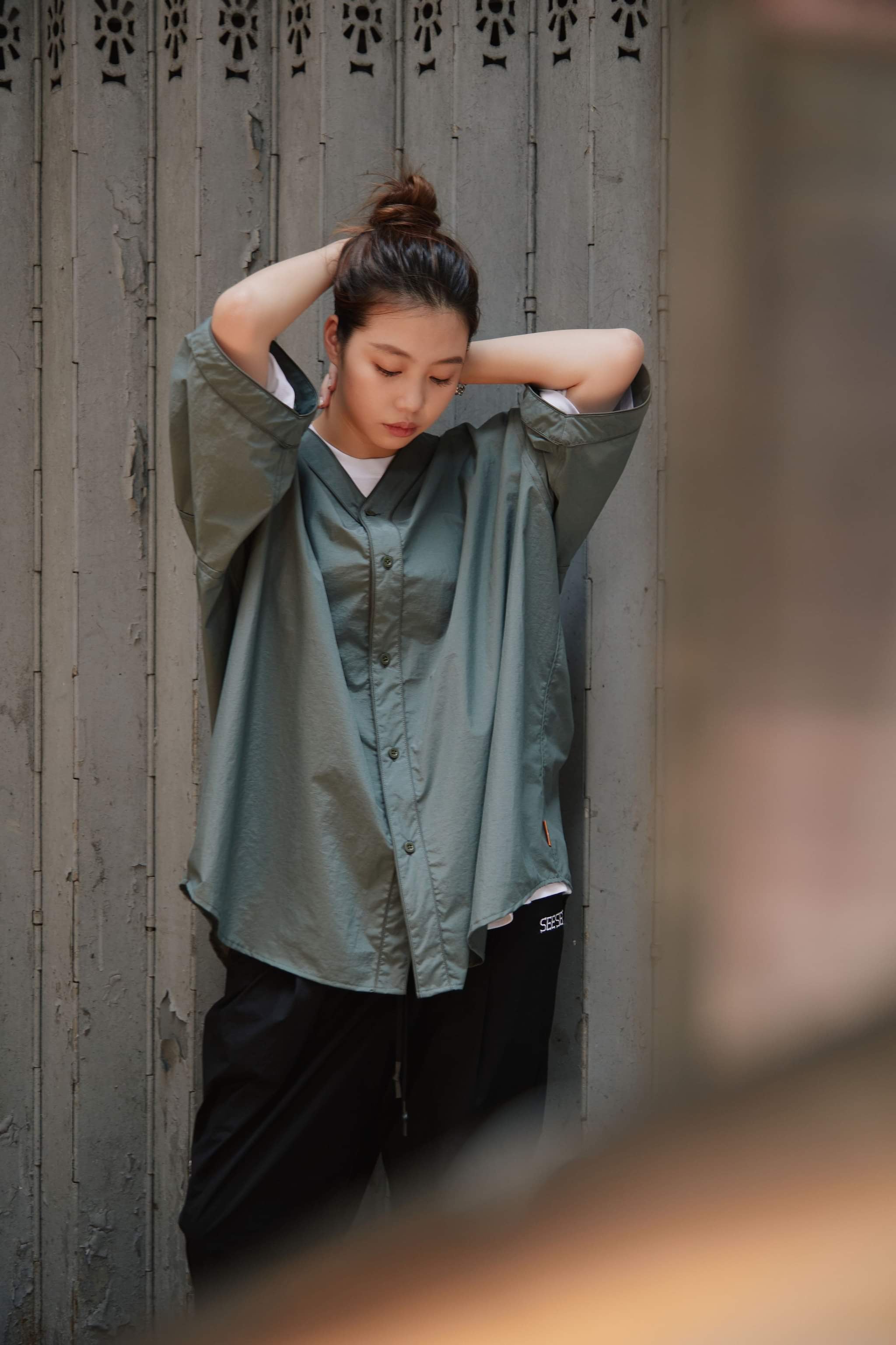 SEE SEE NYLON BASEBALL SHIRT