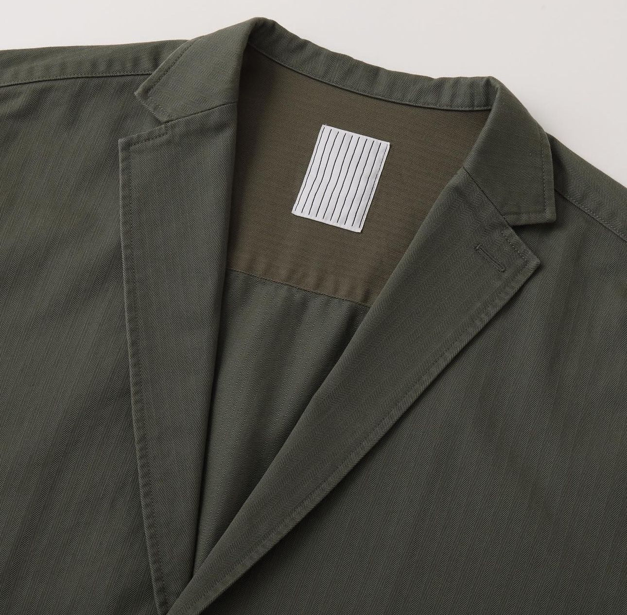 S.F.C 24FW - TAILORED SHIRT JACKET (HERRINGBONE)