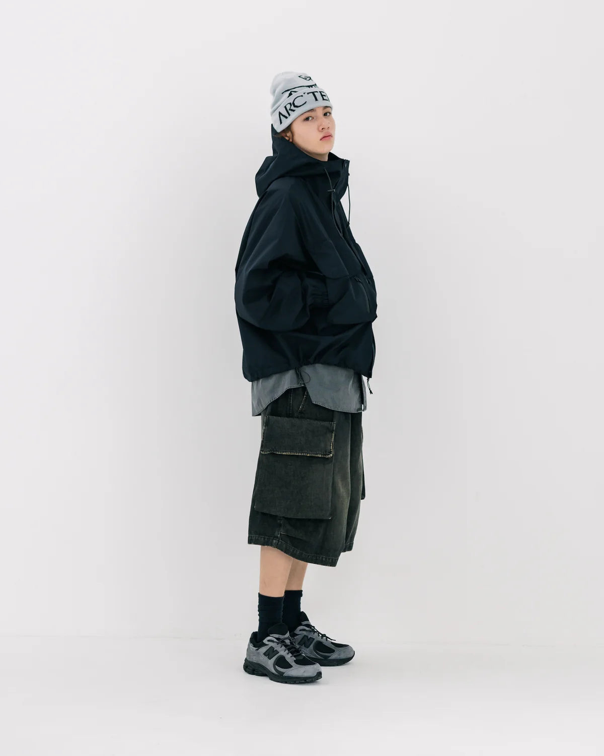 CLESSTE VINTAGE WASH SELVEDGE DENIM CITY MILITARY HALF PANTS