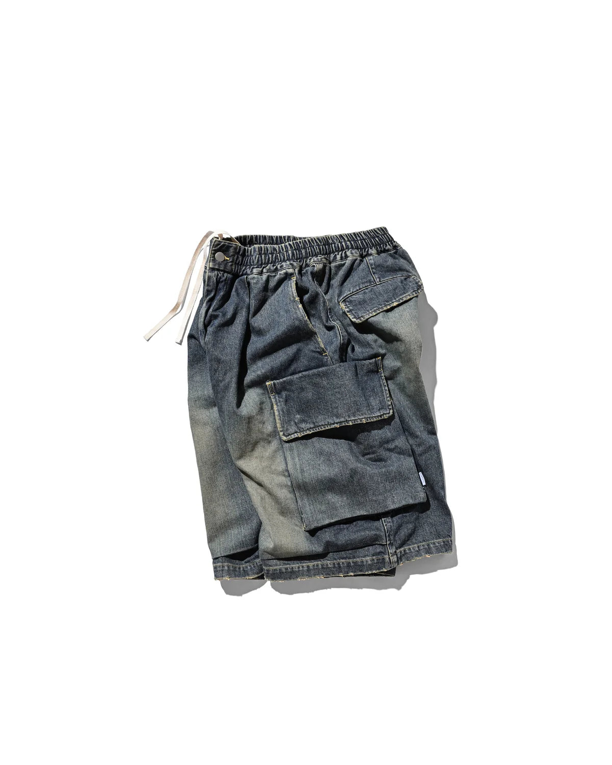 CLESSTE VINTAGE WASH SELVEDGE DENIM CITY MILITARY HALF PANTS