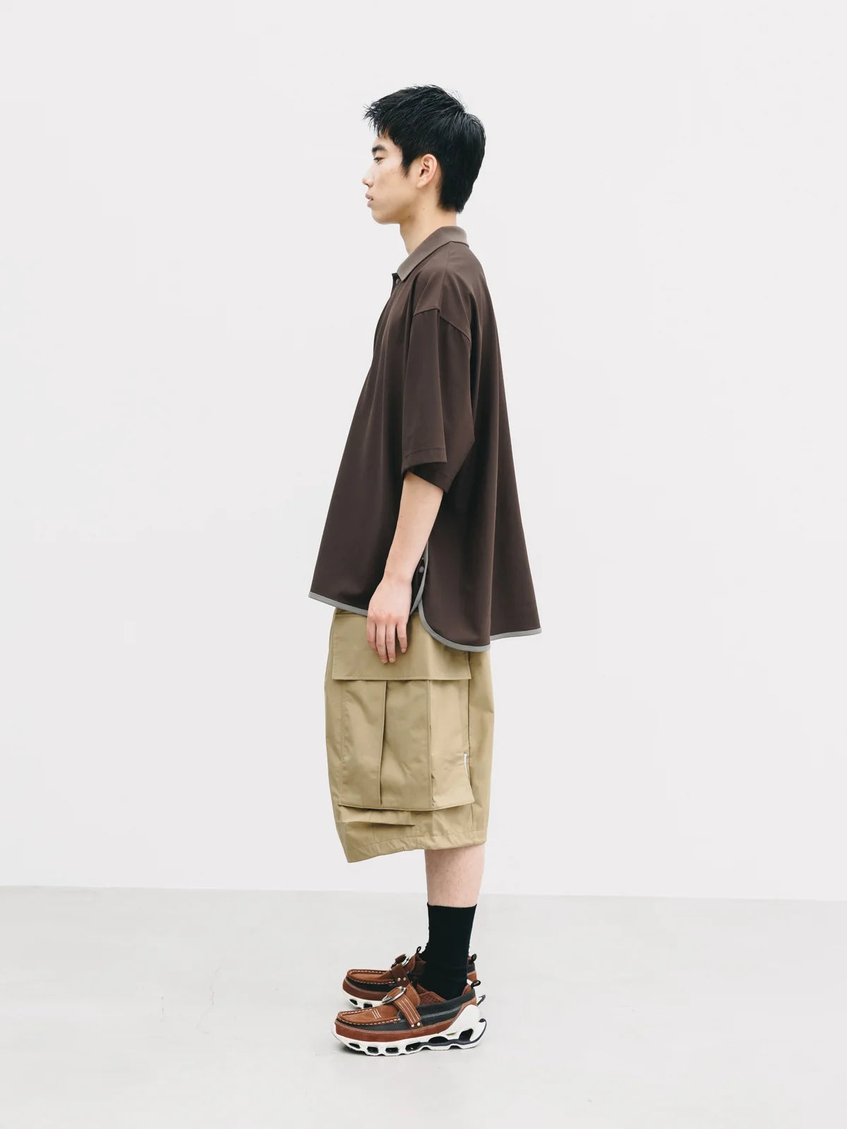 CLESSTE +PHENIX WINDSTOPPER® BY GORE-TEX LABS CITY MEGA POCKET BALLOON CARGO HALF PANTS