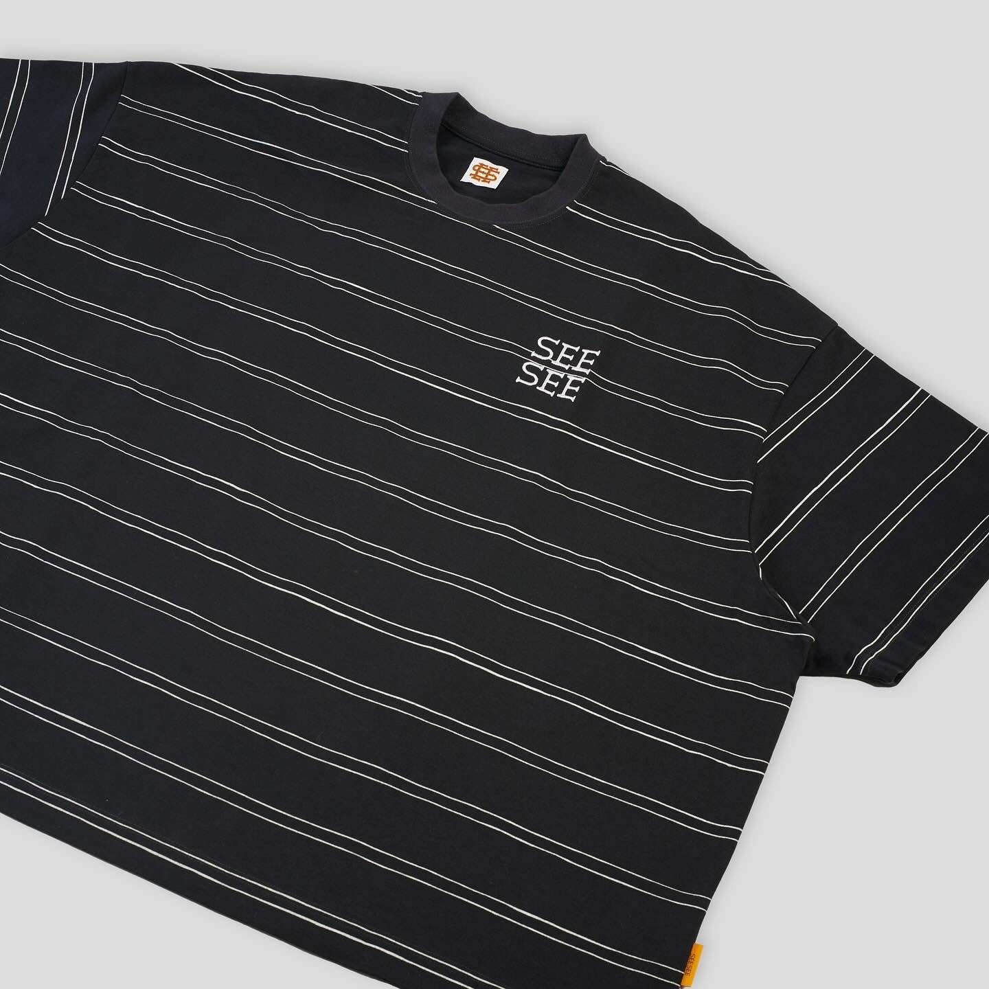 SEE SEE SUPER BIG FLAT SS DOUBLE STRIPE TEE