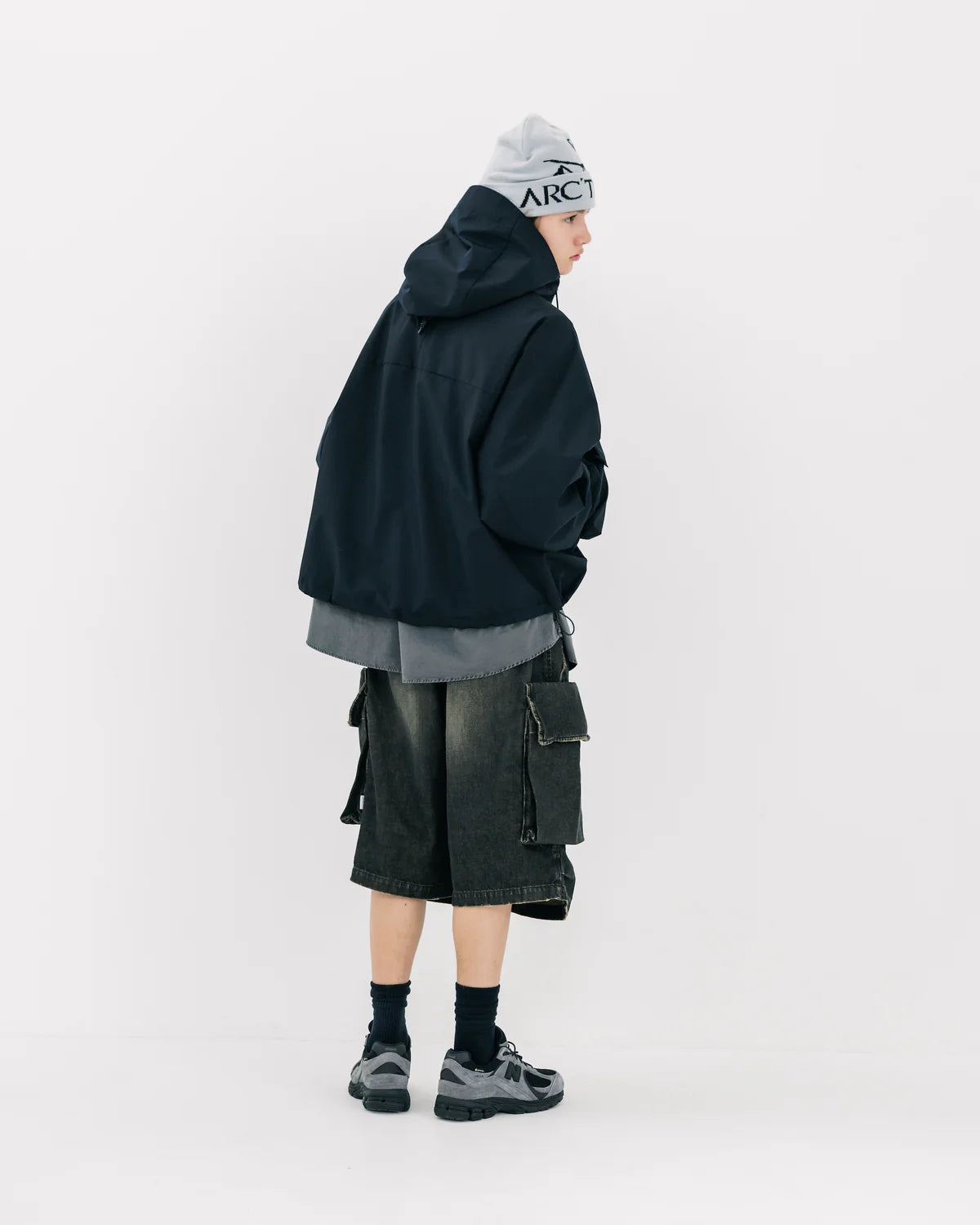 CLESSTE VINTAGE WASH SELVEDGE DENIM CITY MILITARY HALF PANTS