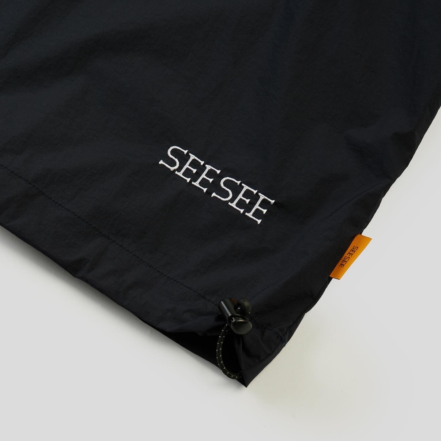 SEE SEE BIG NYLON HENLEY DRAWSTRINGS SS