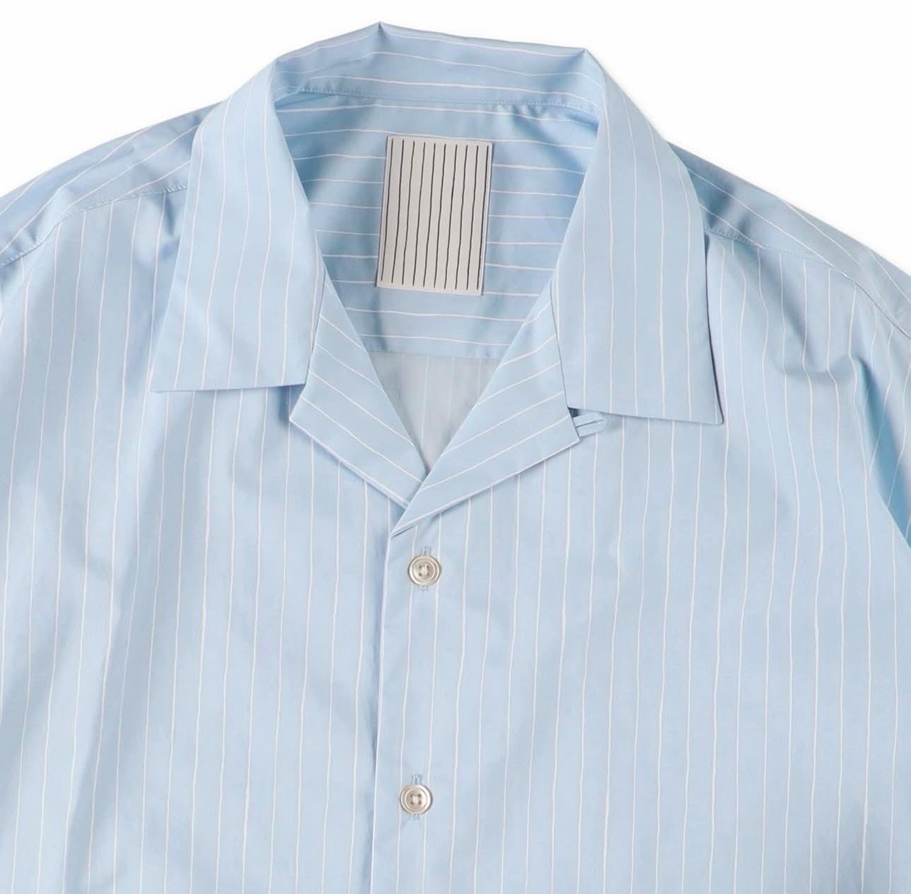 S.F.C 26SS COTTON STRIPE OPEN COLLAR SS SHIRT