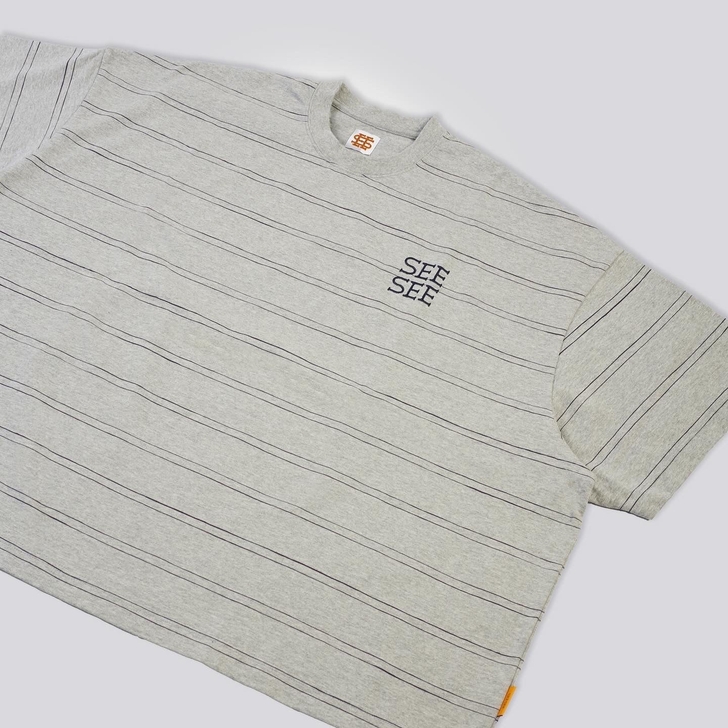 SEE SEE SUPER BIG FLAT SS DOUBLE STRIPE TEE