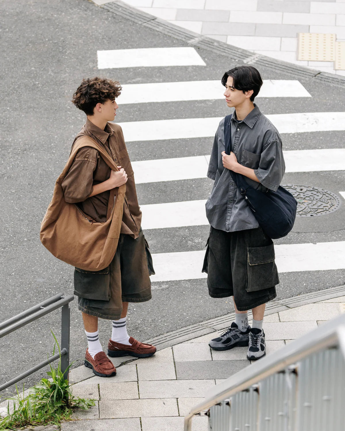 CLESSTE VINTAGE WASH SELVEDGE DENIM CITY MILITARY HALF PANTS