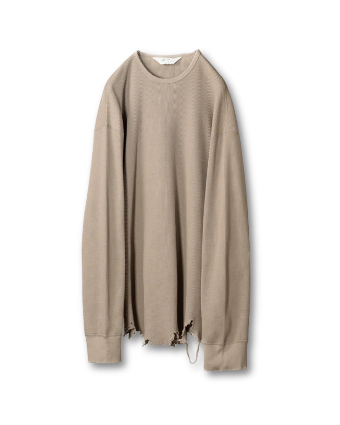 ANCELLM 26AW DAMAGE WAFFLE CREW LS
