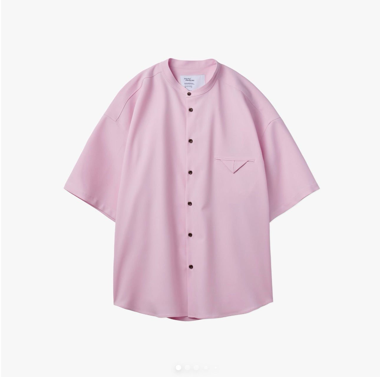 UNTRACE _262 NO COLLAR SHIRT S/S
