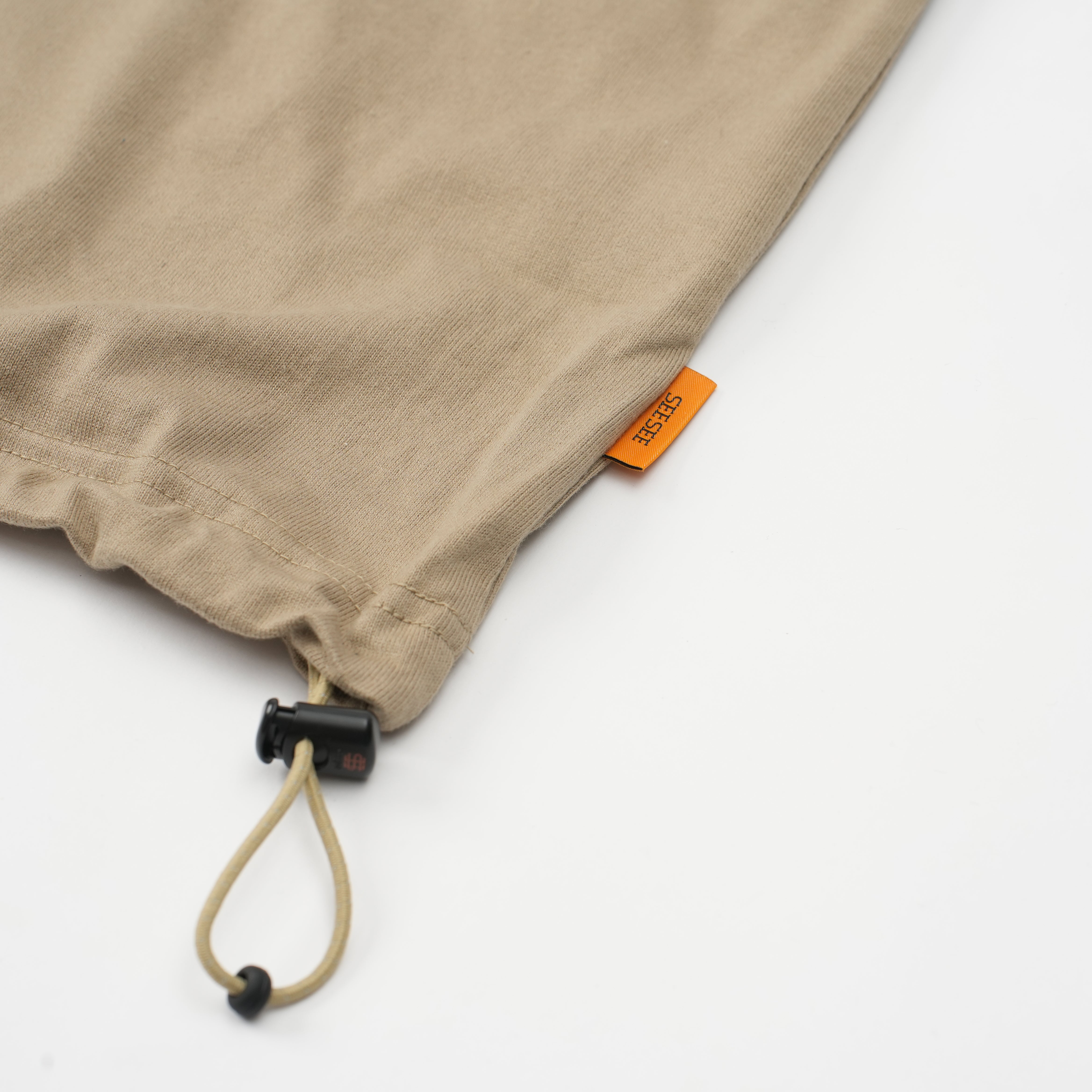 SEE SEE SUPER BIG FLAT LS TEE W DRAWSTRINGS