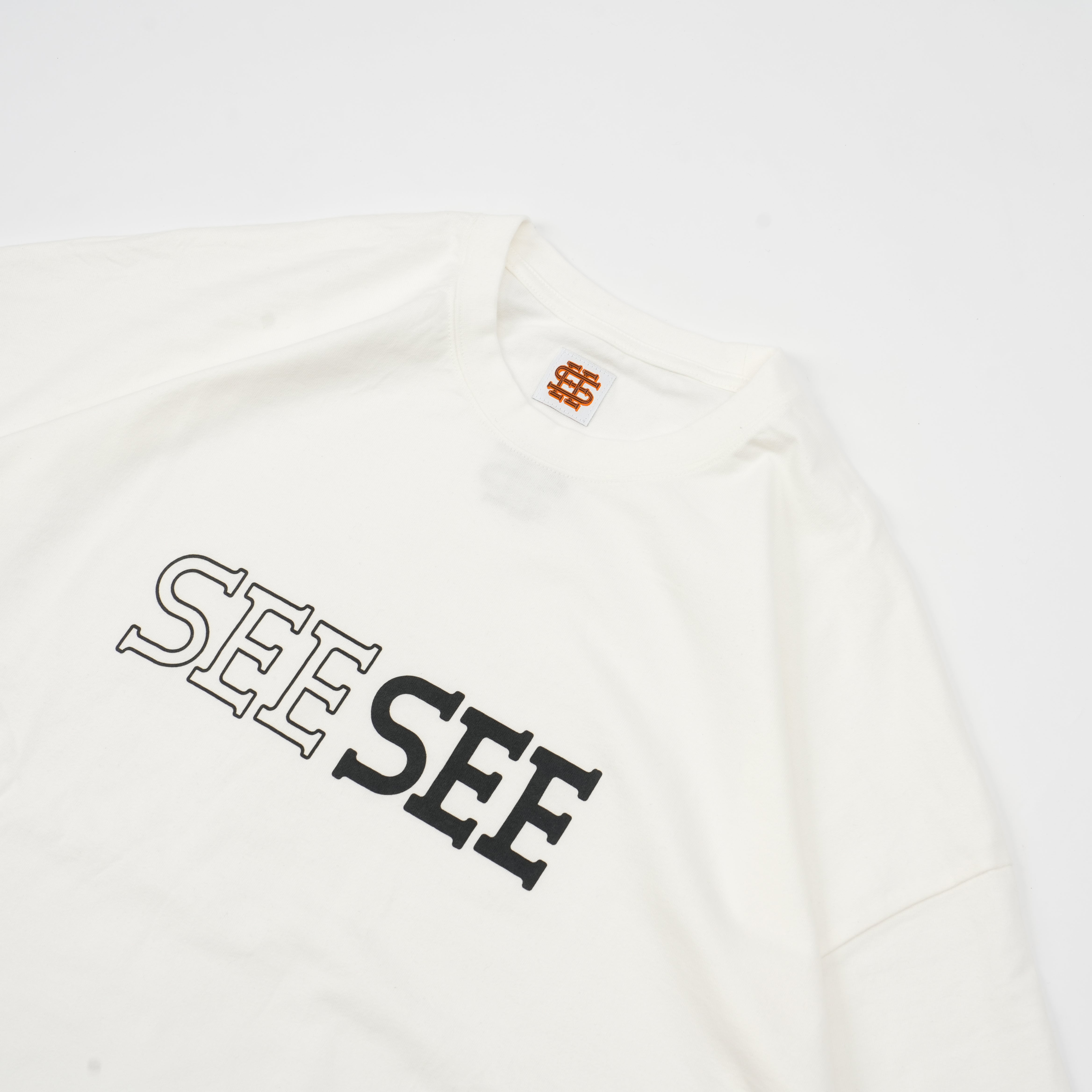 SEE SEE SUPER BIG FLAT LS TEE W DRAWSTRINGS