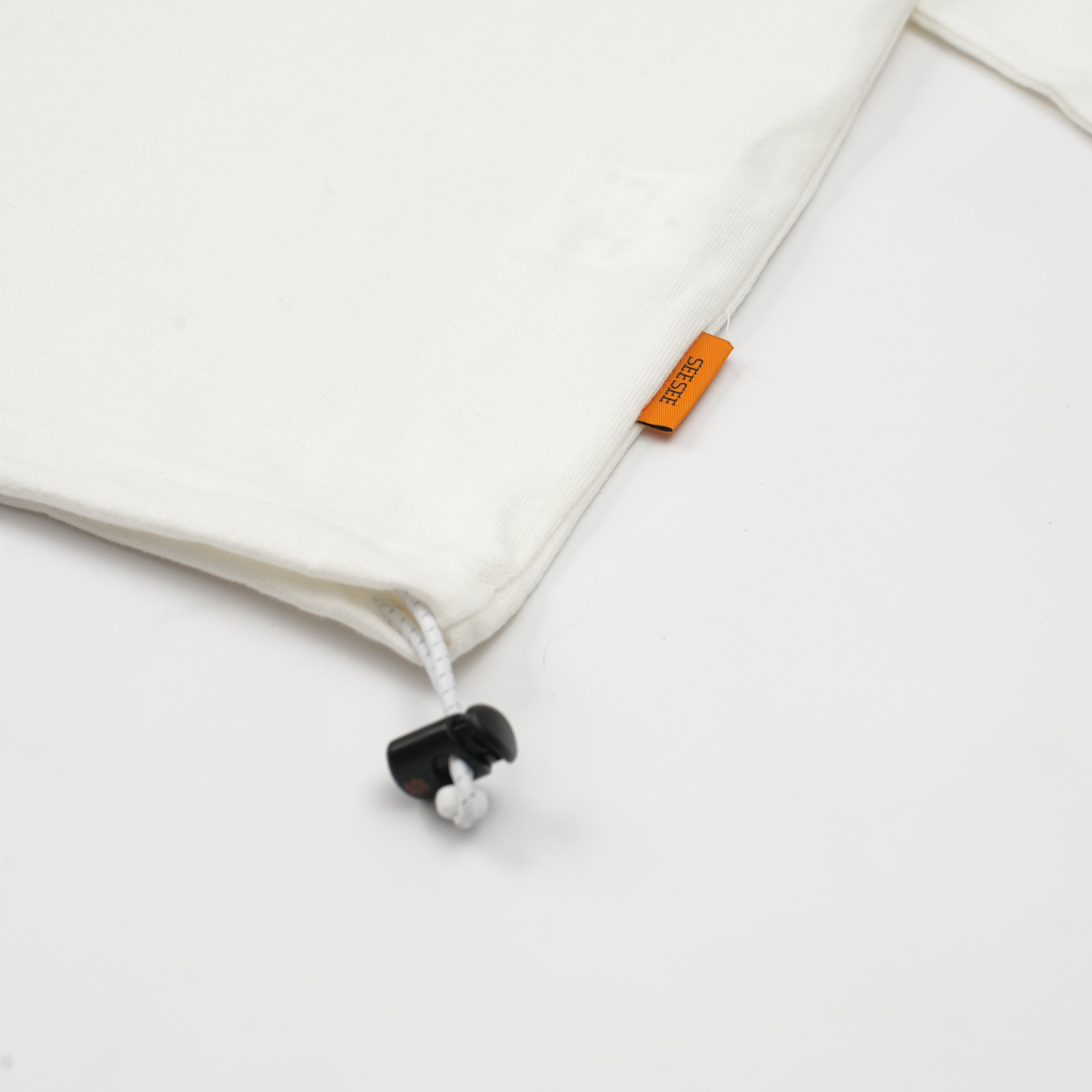 SEE SEE SUPER BIG FLAT LS TEE W DRAWSTRINGS