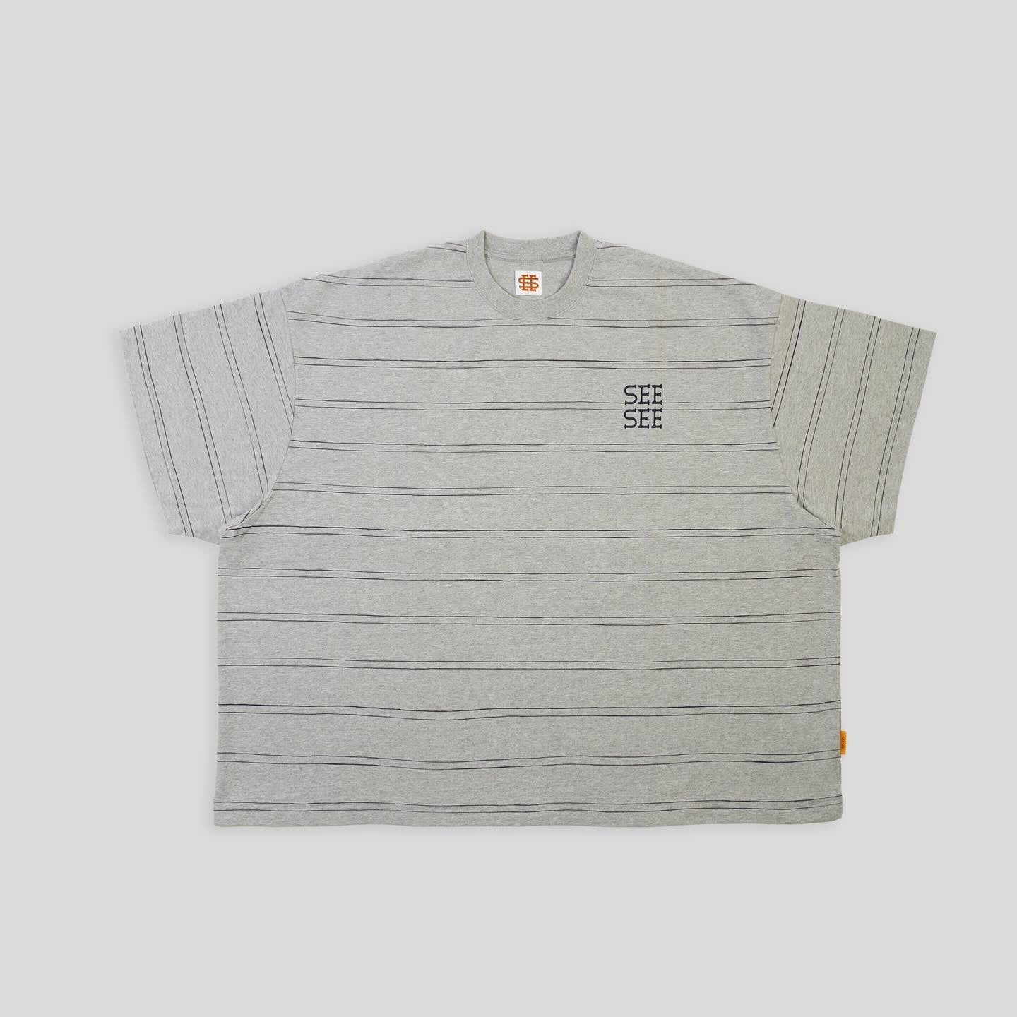 SEE SEE SUPER BIG FLAT SS DOUBLE STRIPE TEE