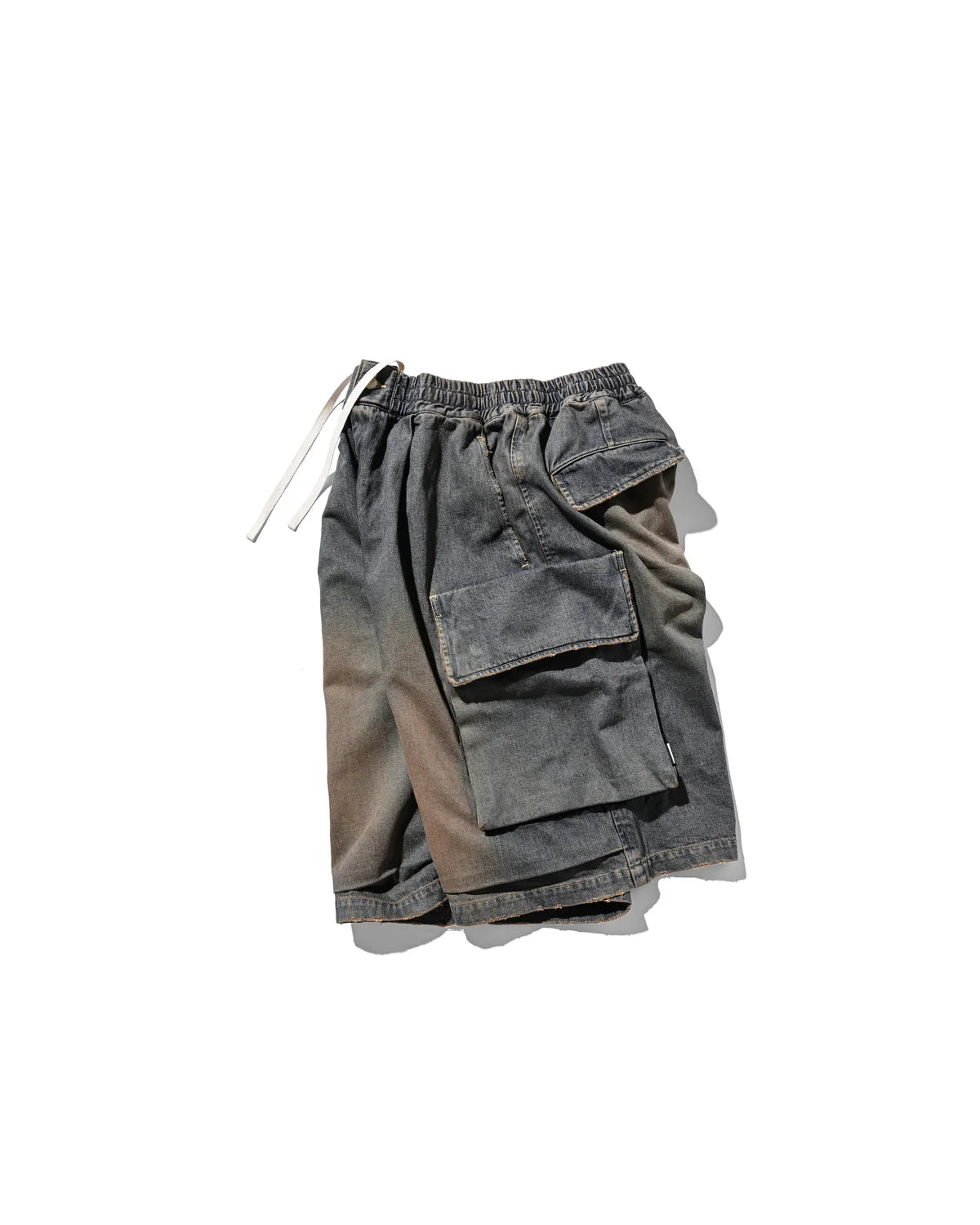 CLESSTE VINTAGE WASH SELVEDGE DENIM CITY MILITARY HALF PANTS