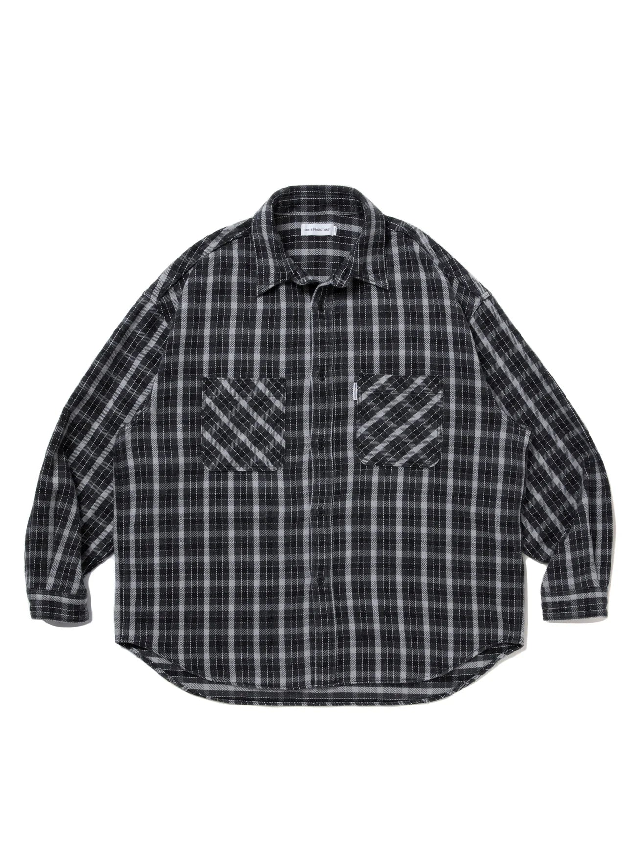 COOTIE PRODUCTIONS 25AW AD Processing Heavy Flannel Check L/S Shirts