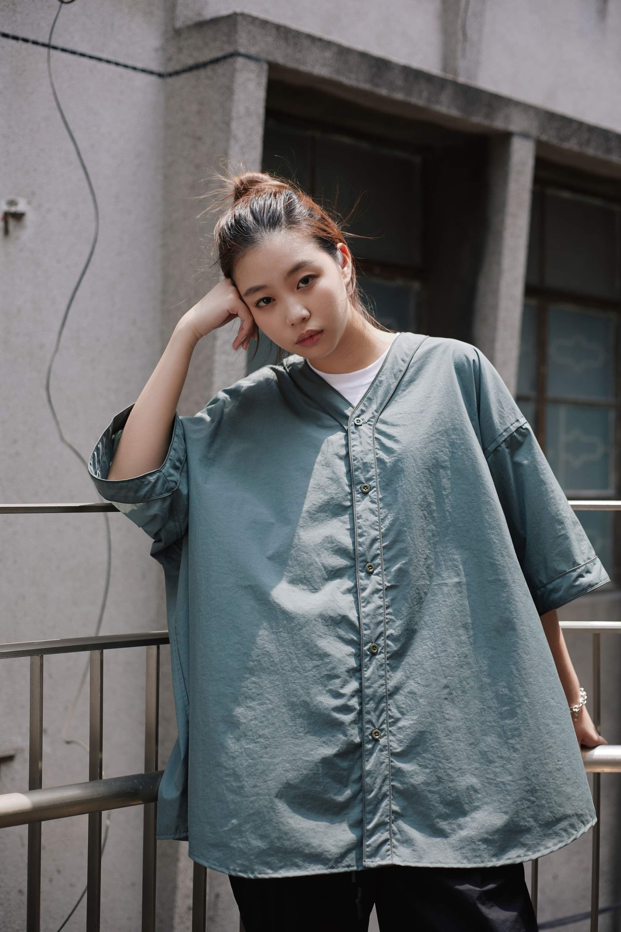 SEE SEE NYLON BASEBALL SHIRT