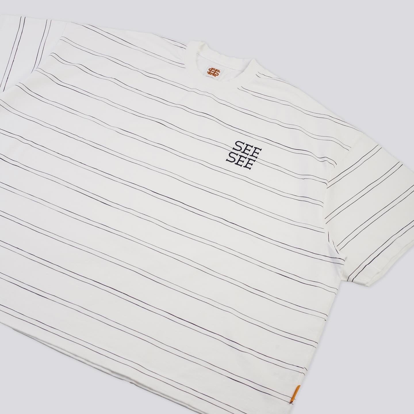 SEE SEE SUPER BIG FLAT SS DOUBLE STRIPE TEE