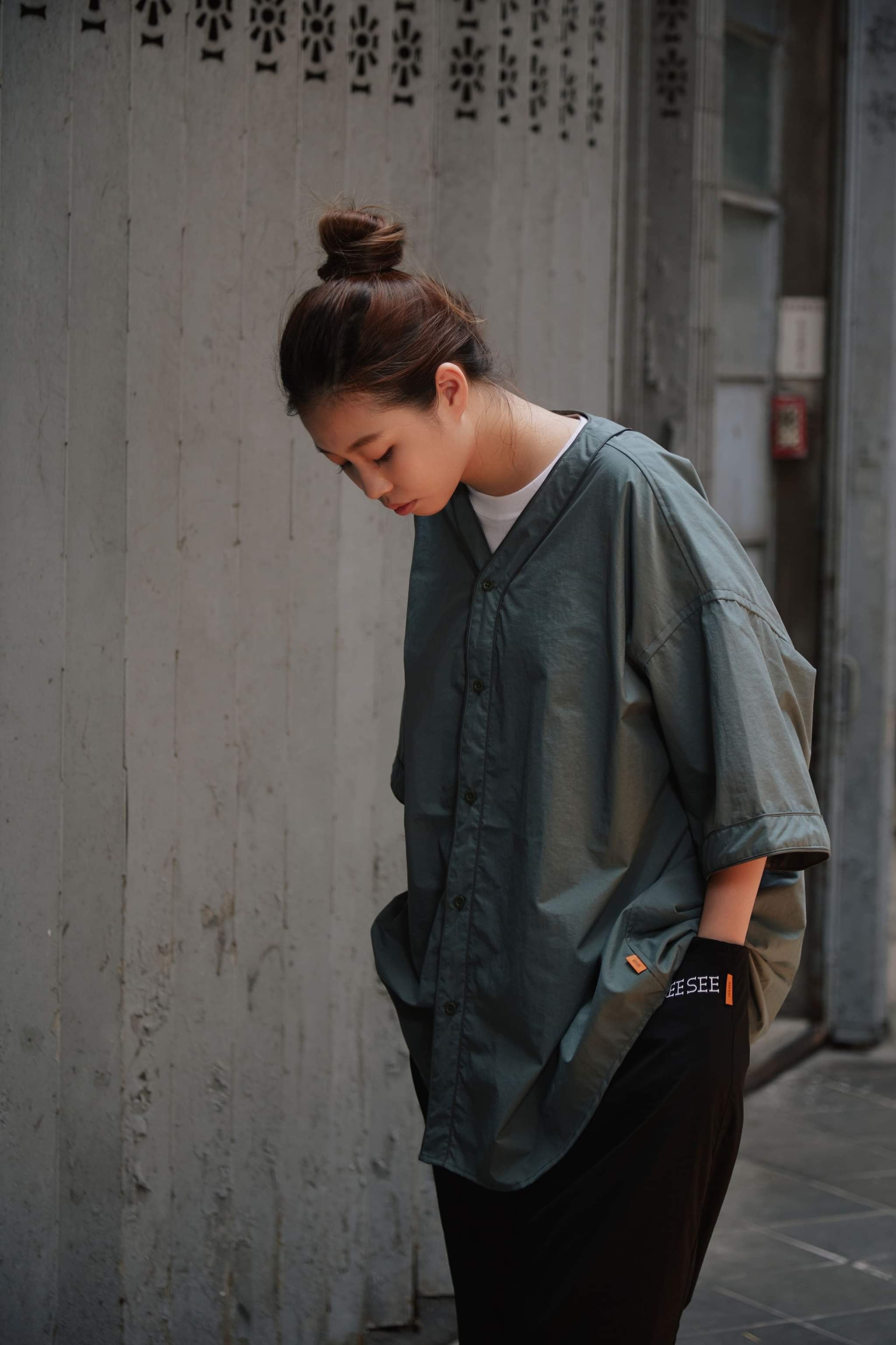 SEE SEE NYLON BASEBALL SHIRT