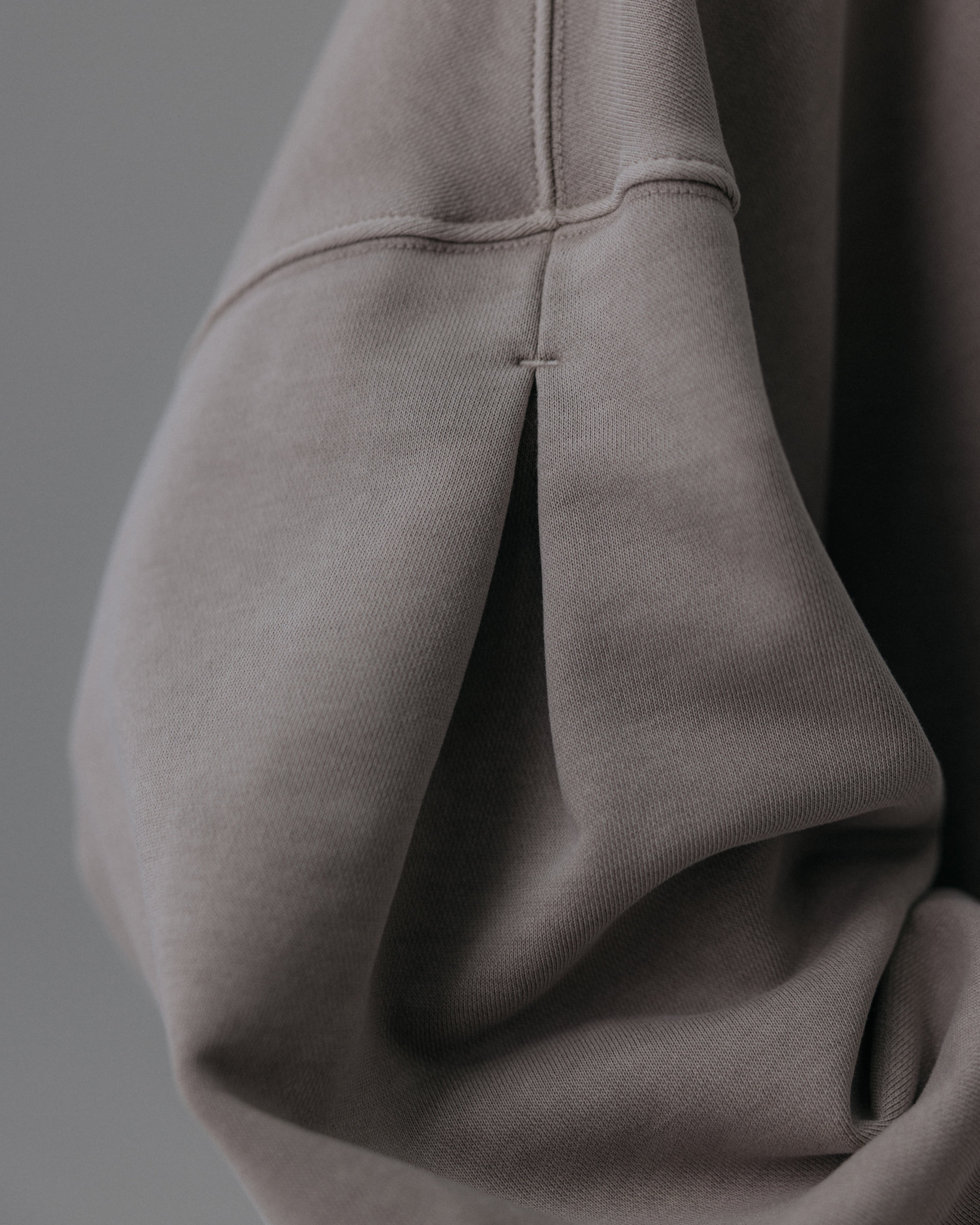 ANGLAN VALLEY TUCK SWEAT BALLOON HOODIE - WASHED
