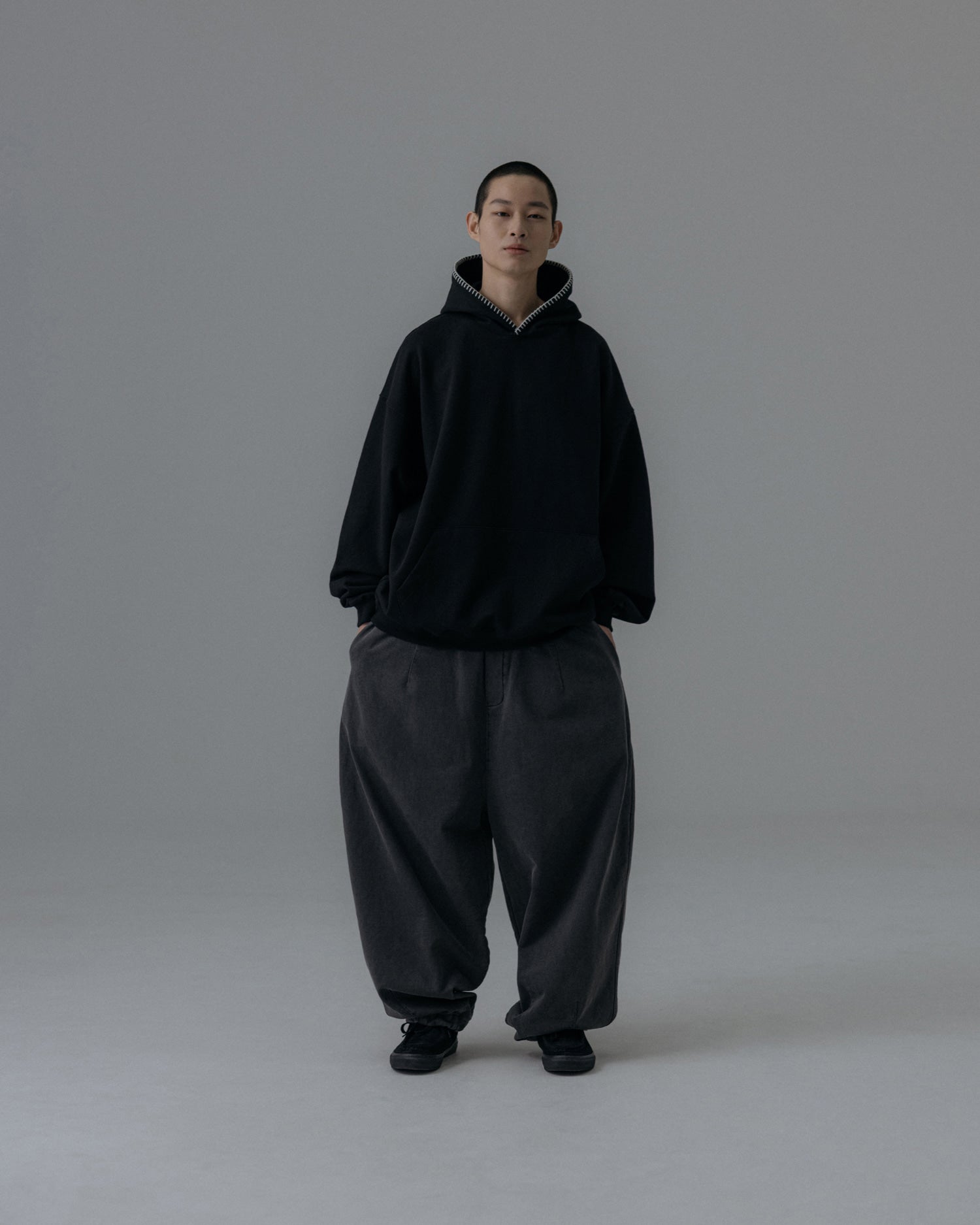 ANGLAN PIGMENT BAGGY BALLOON PANTS