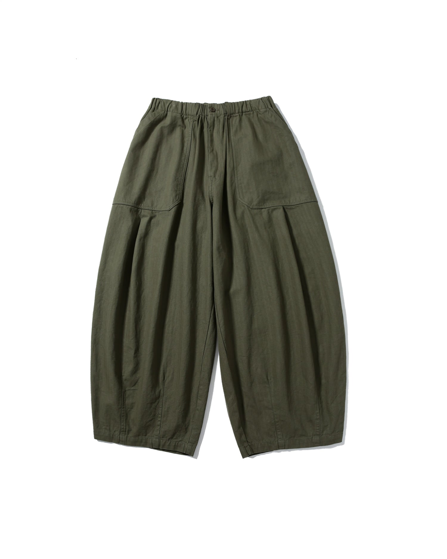 ANGLAN HERRINGBONE FATIGUE BALLOON PANTS
