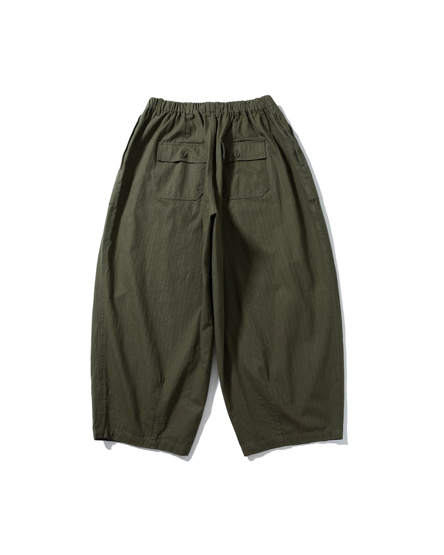 ANGLAN HERRINGBONE FATIGUE BALLOON PANTS