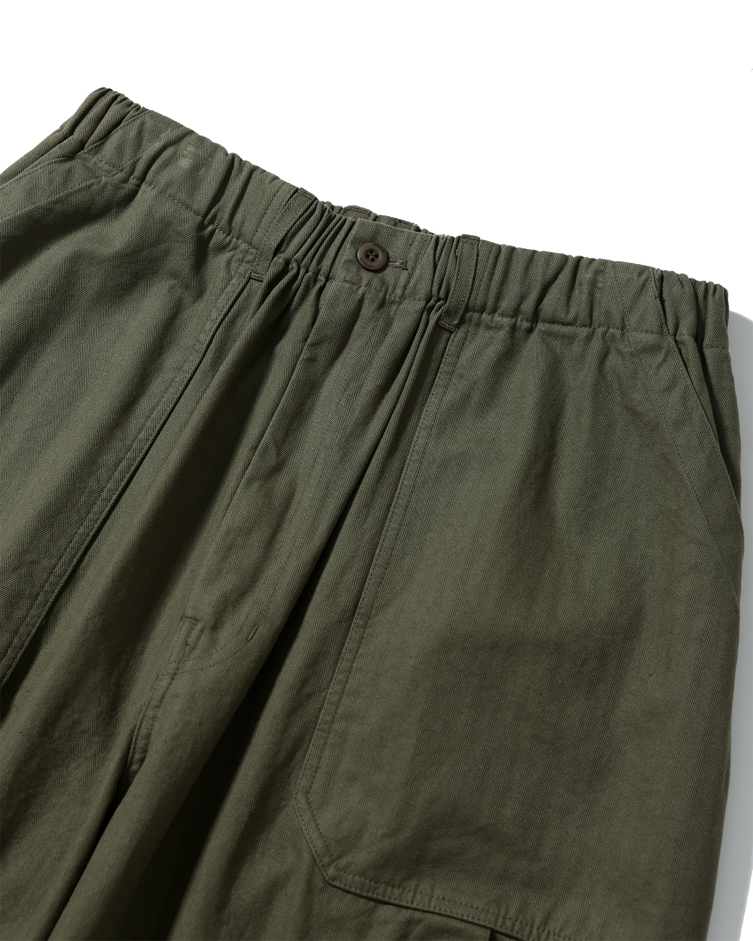 ANGLAN HERRINGBONE FATIGUE BALLOON PANTS