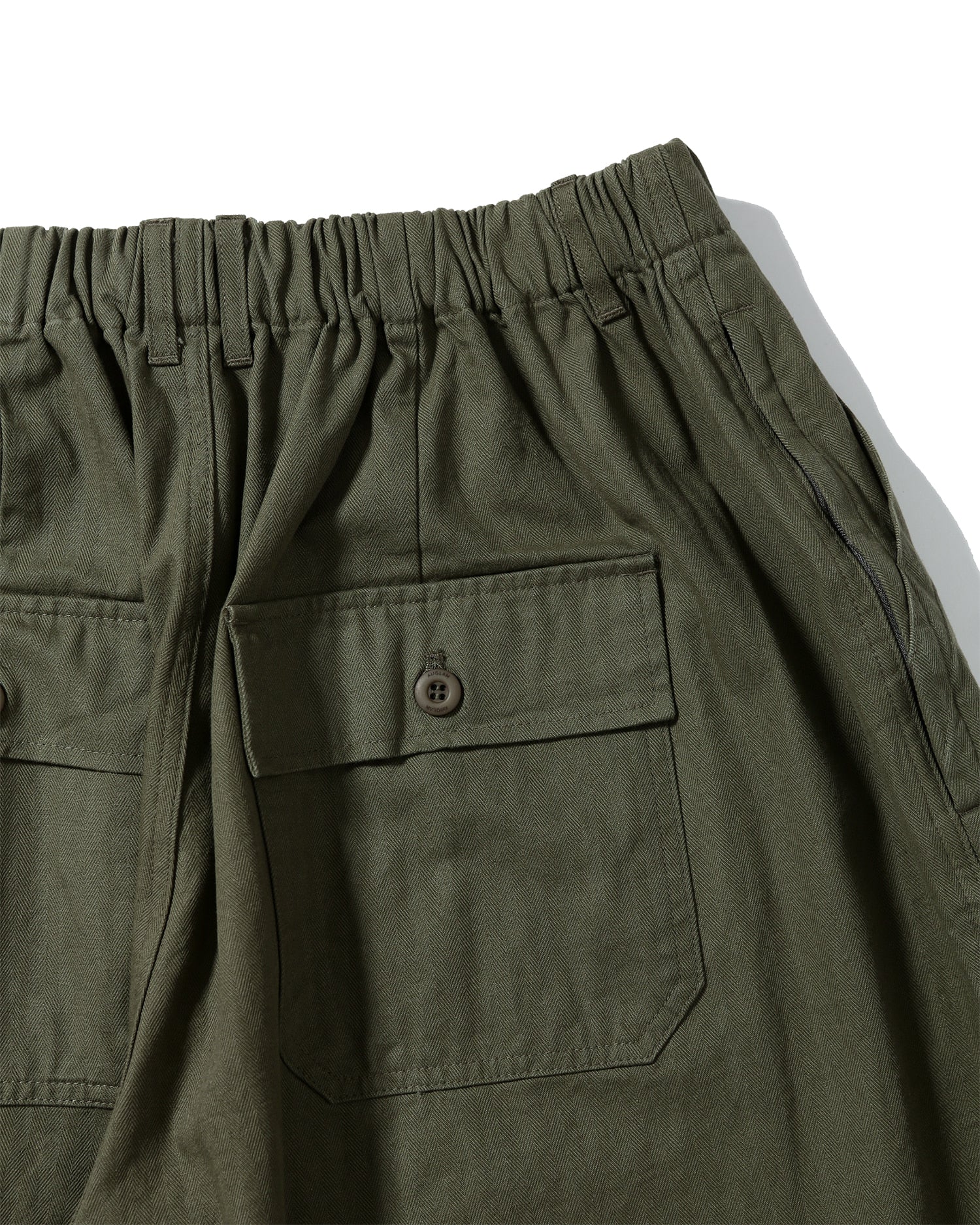 ANGLAN HERRINGBONE FATIGUE BALLOON PANTS