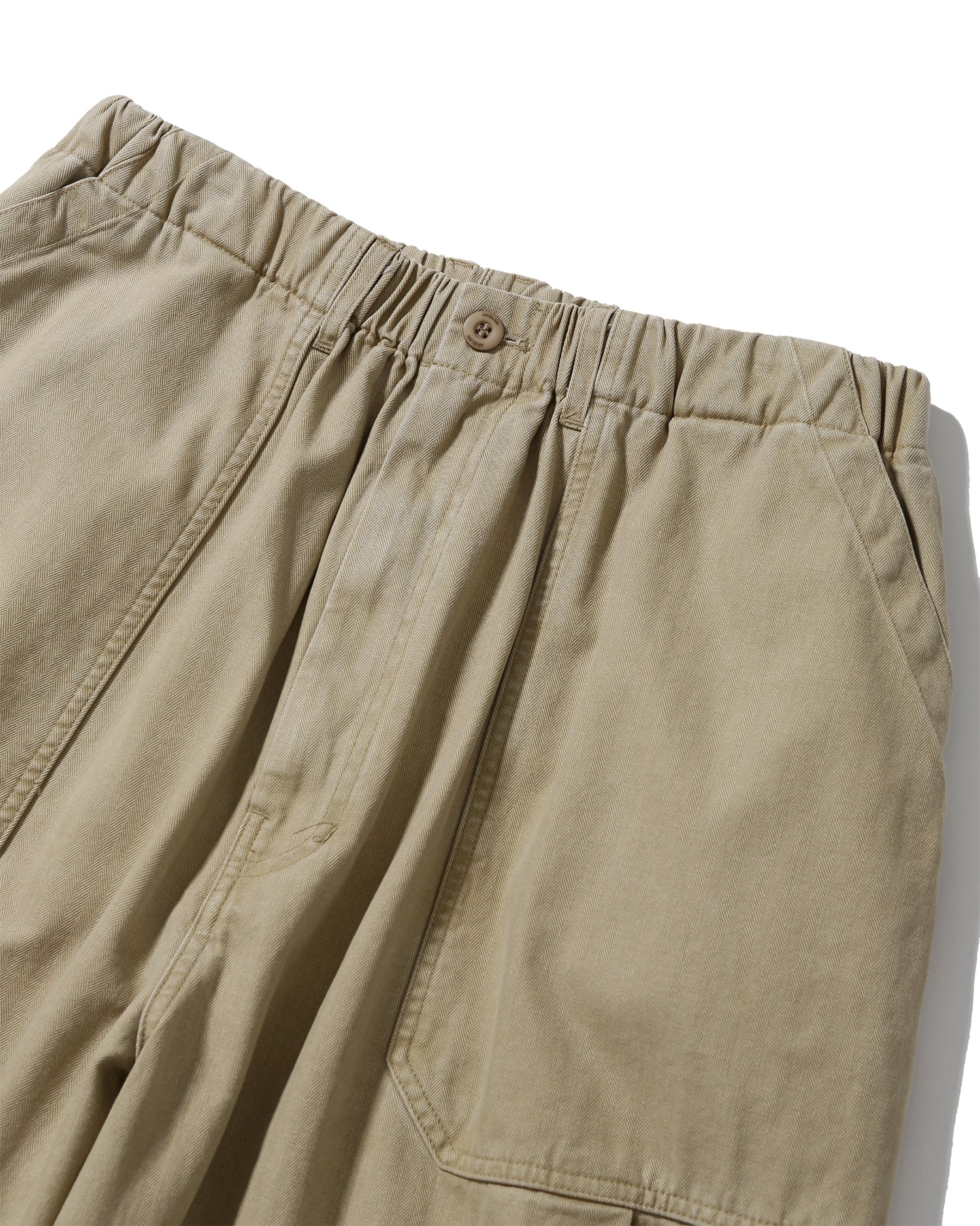 ANGLAN HERRINGBONE FATIGUE BALLOON PANTS